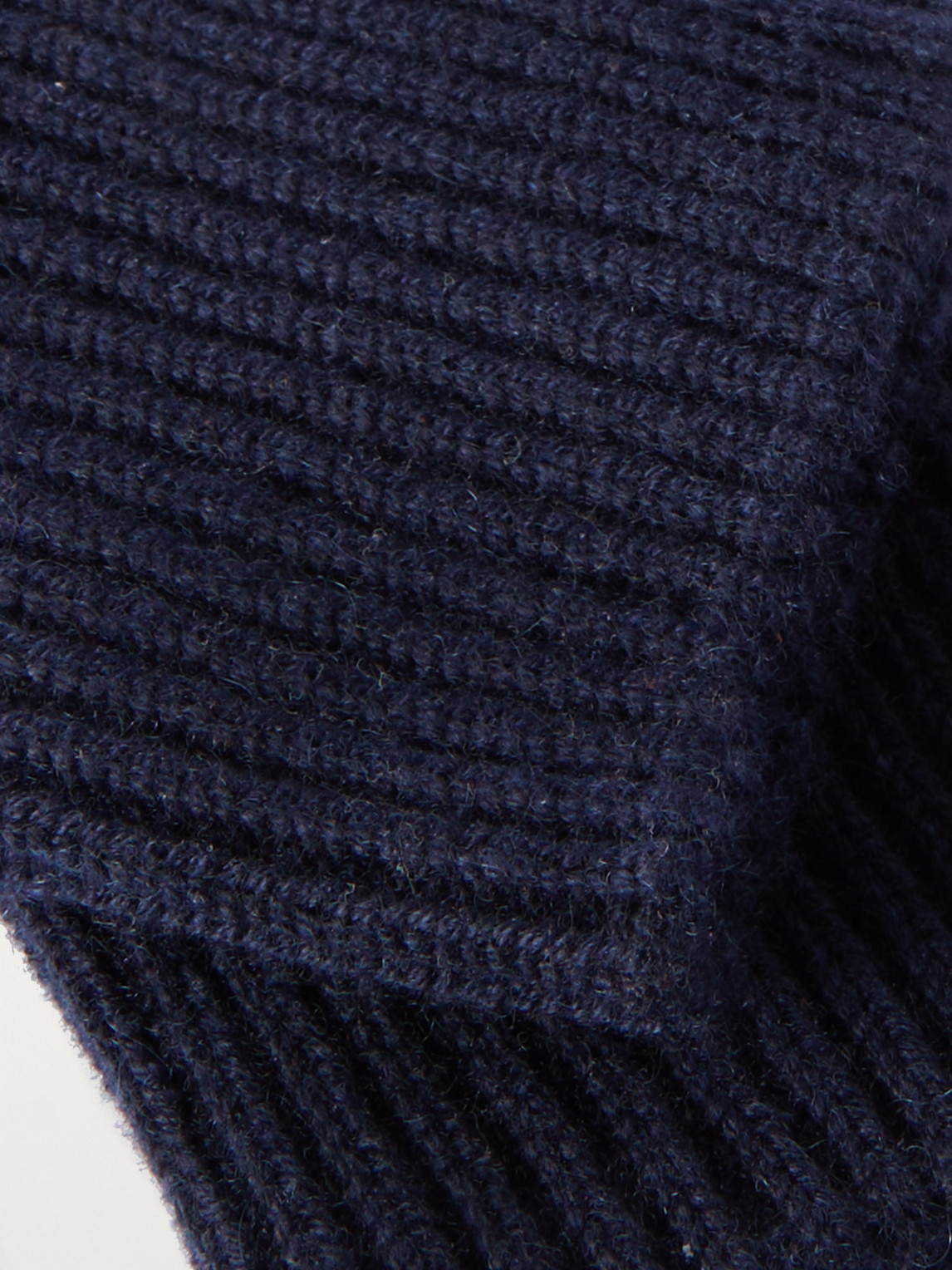Brunello Cucinelli Suede-trimmed Cashmere Gloves In Blue
