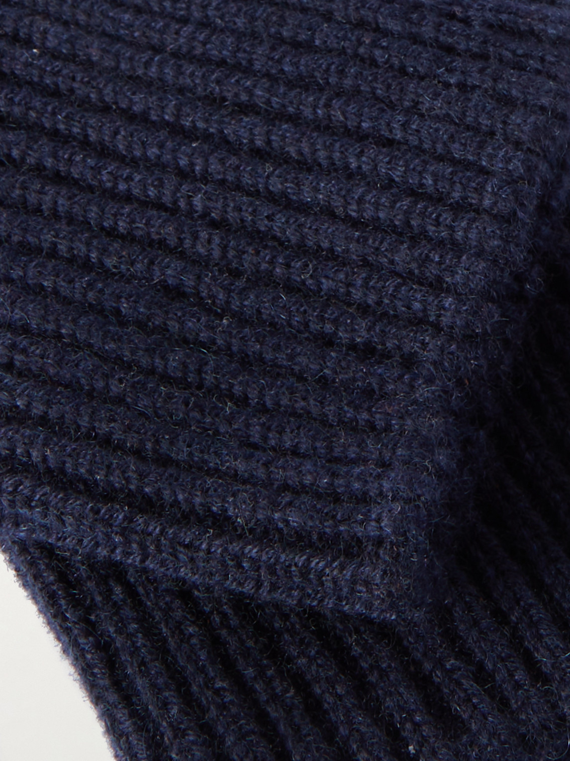 Shop Brunello Cucinelli Suede-trimmed Cashmere Gloves In Blue