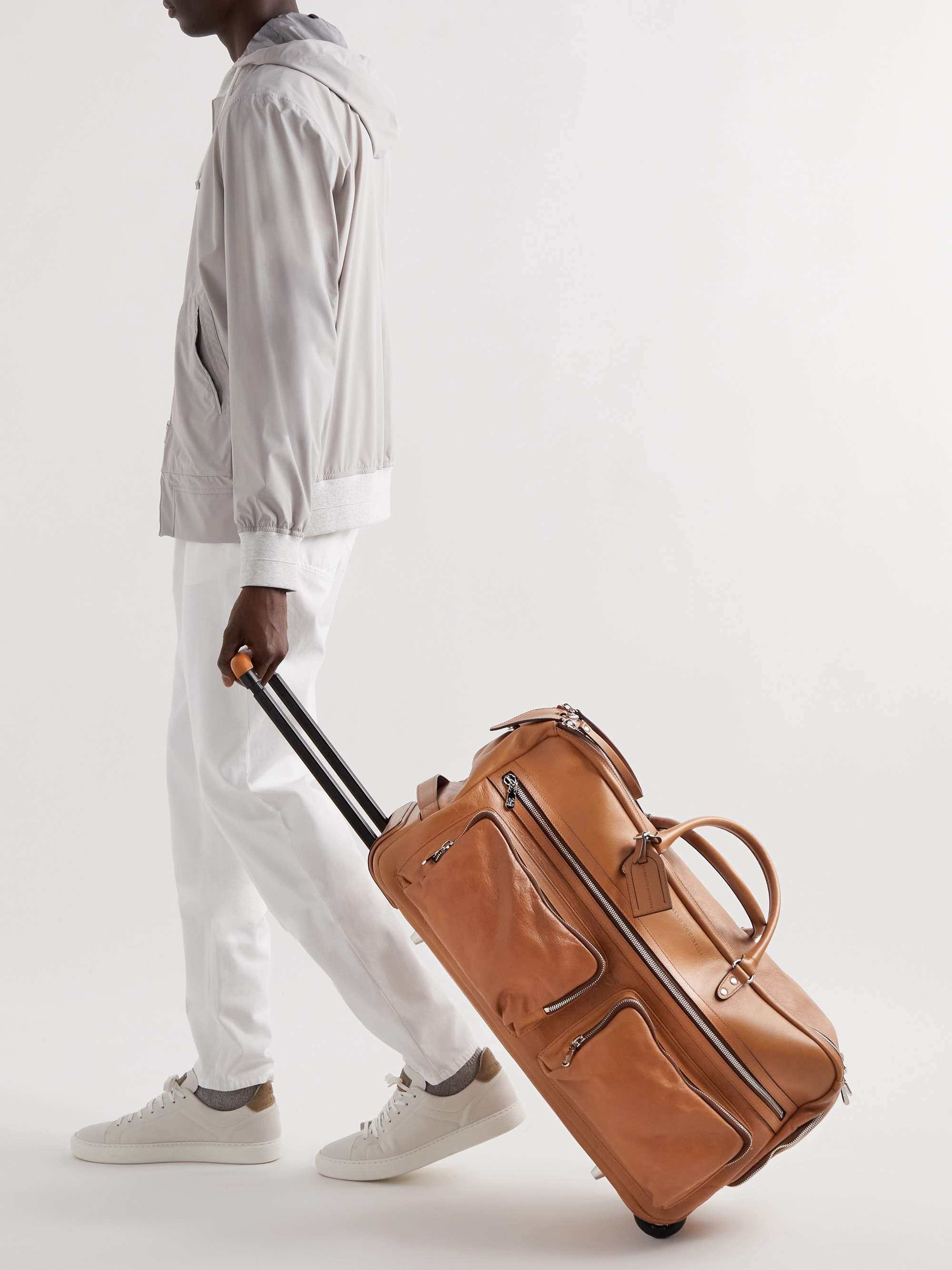 BRUNELLO CUCINELLI Leather Suitcase for Men MR PORTER