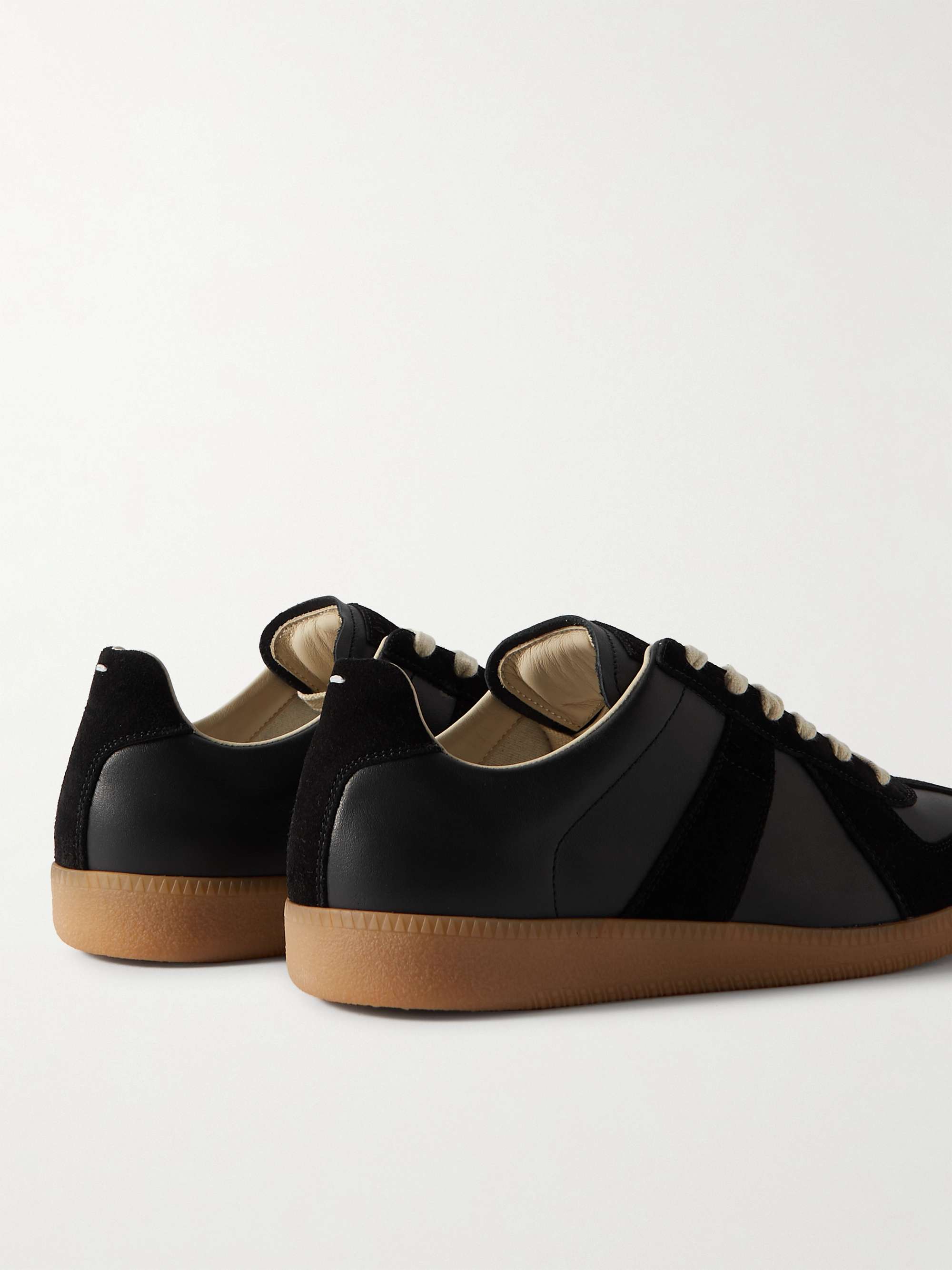 MAISON MARGIELA Replica Leather and Suede Sneakers