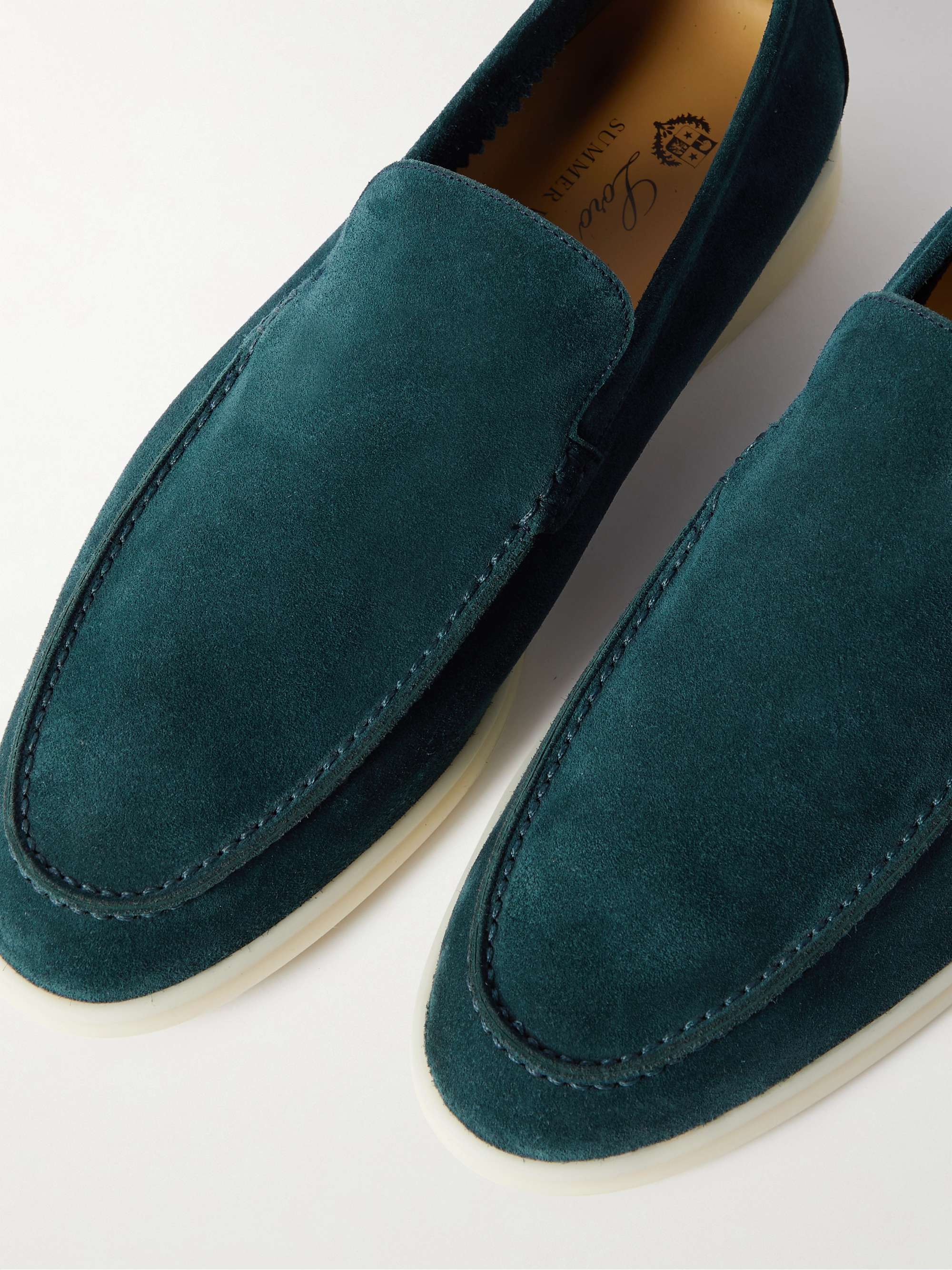 LORO PIANA Summer Walk Suede Loafers