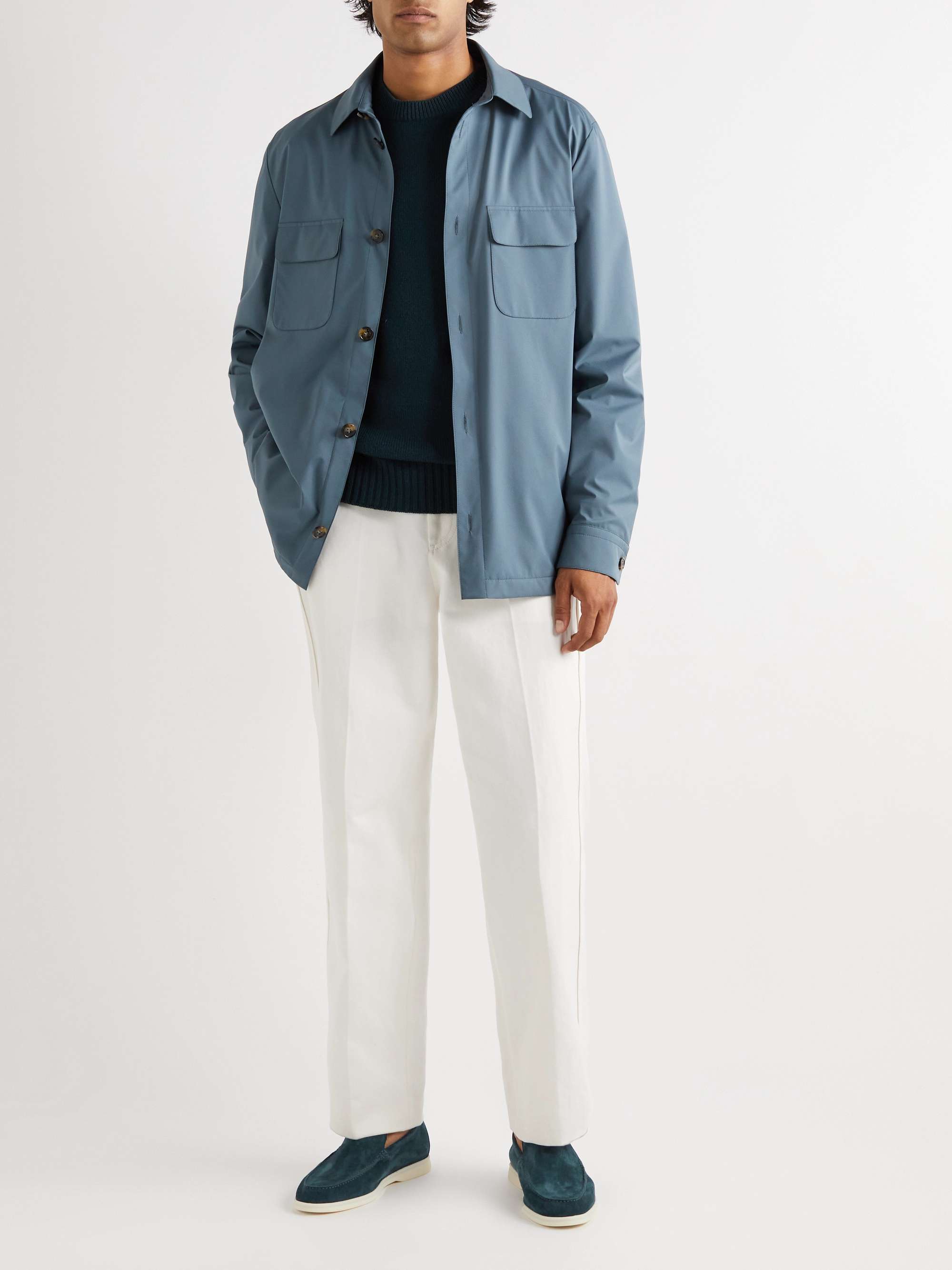 LORO PIANA Summer Walk Suede Loafers