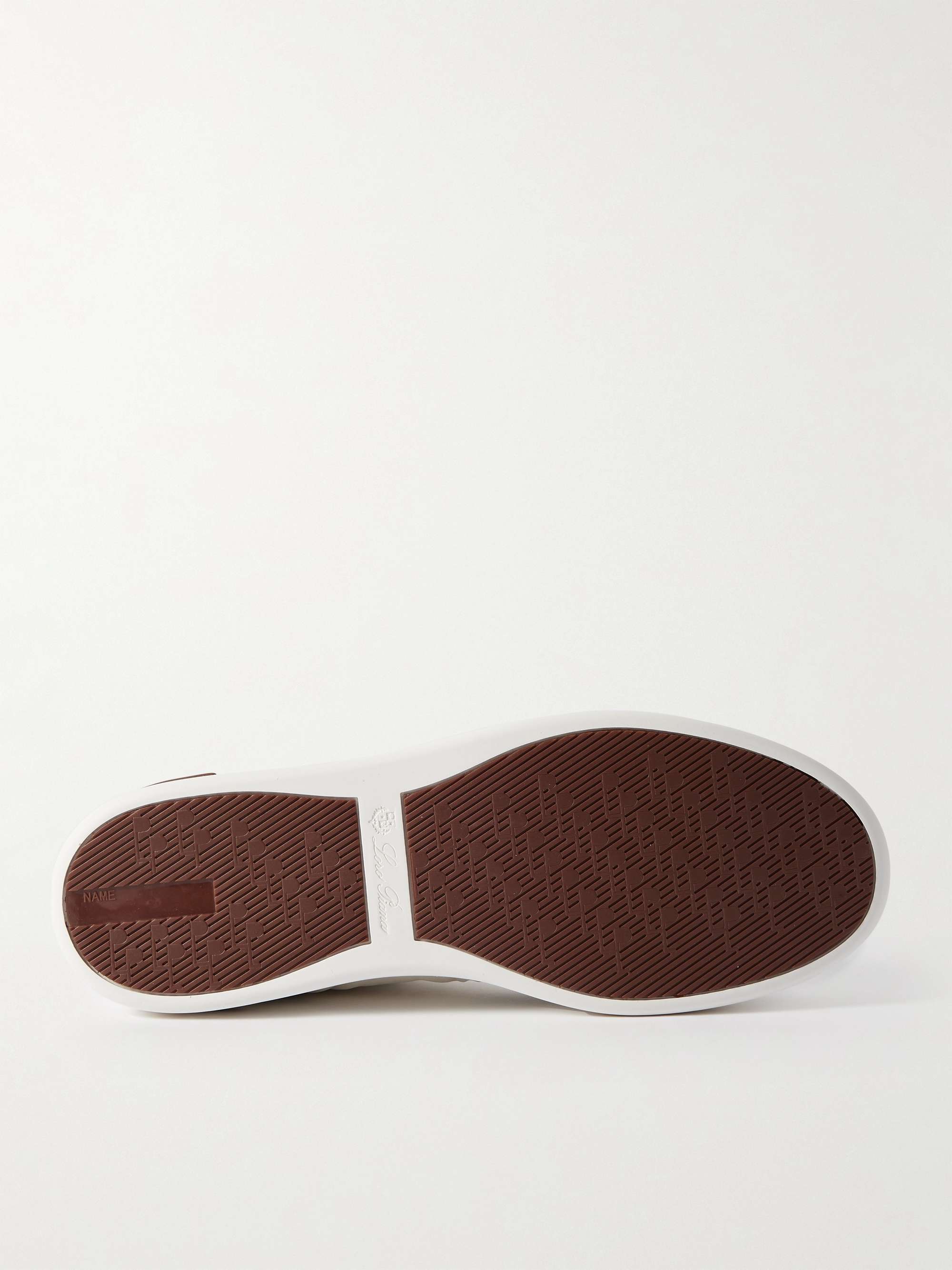 LORO PIANA Newport Suede-Trimmed Shell Sneakers