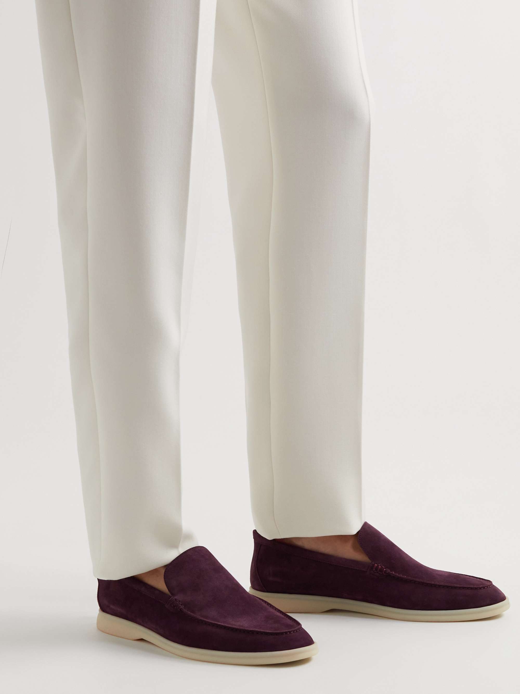 LORO PIANA Summer Walk Suede Loafers