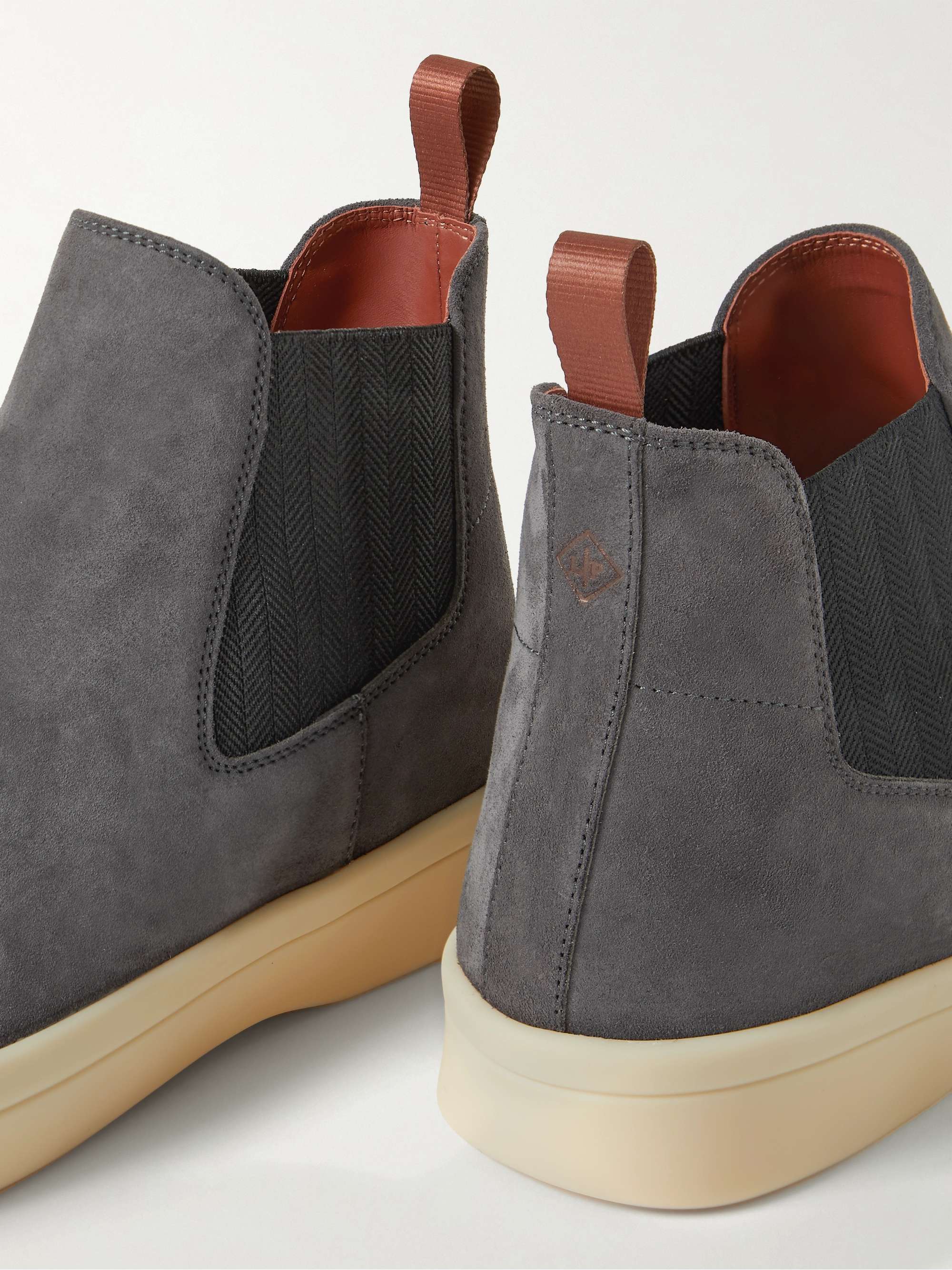 LORO PIANA Beatle Ultimate Walk Suede Chelsea Boots