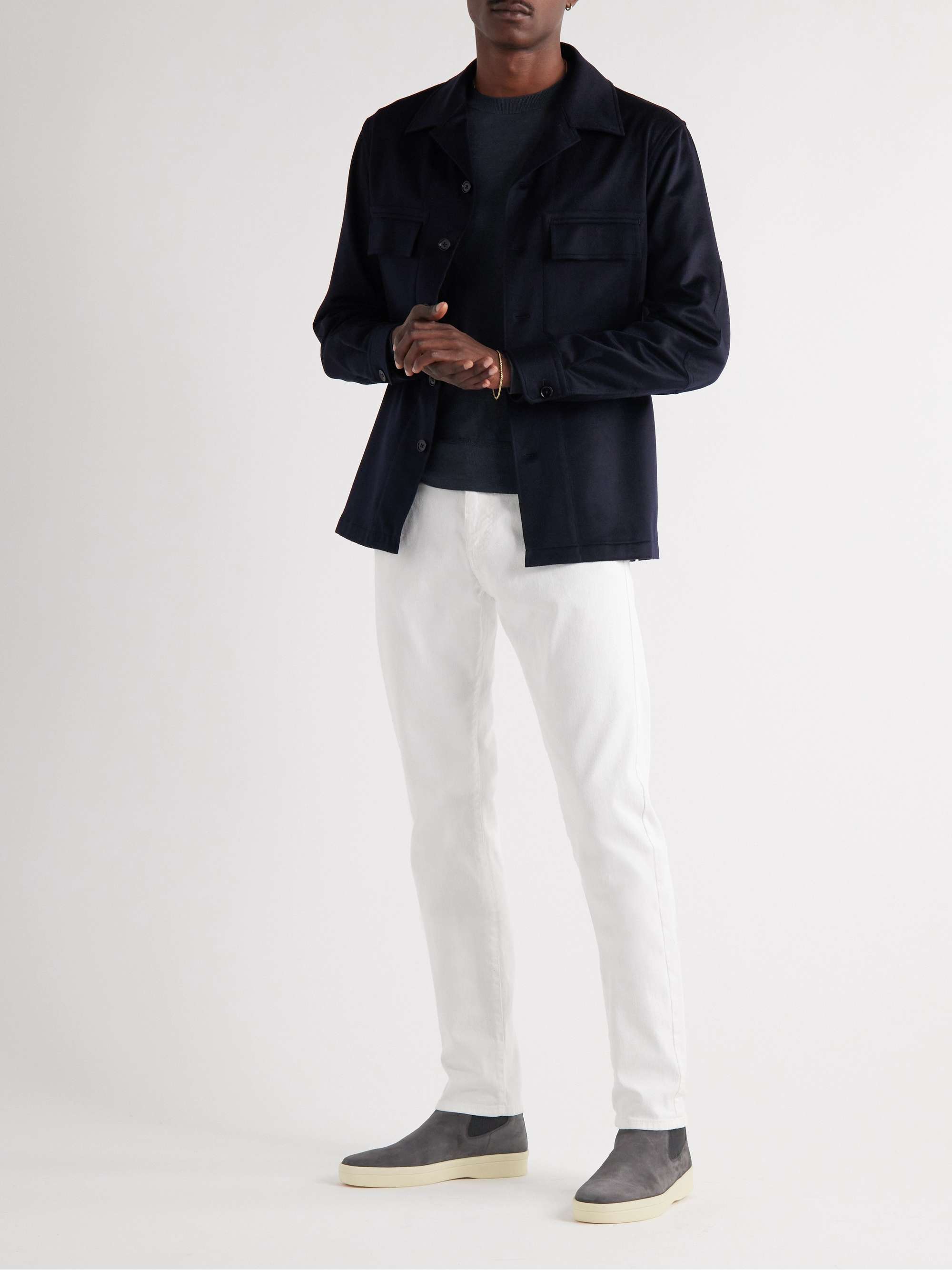 LORO PIANA Beatle Ultimate Walk Suede Chelsea Boots