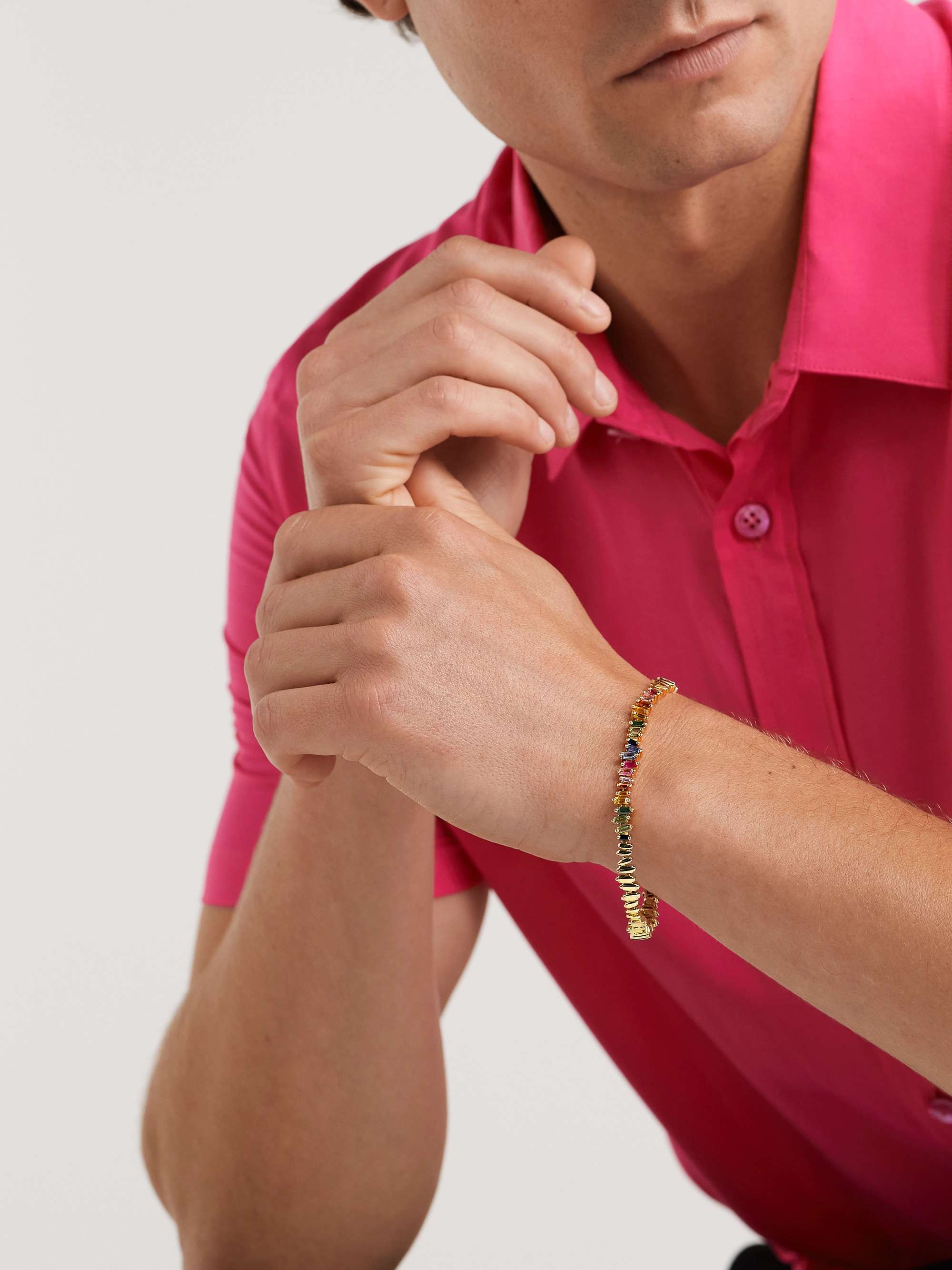 SUZANNE KALAN Gold Sapphire Bracelet