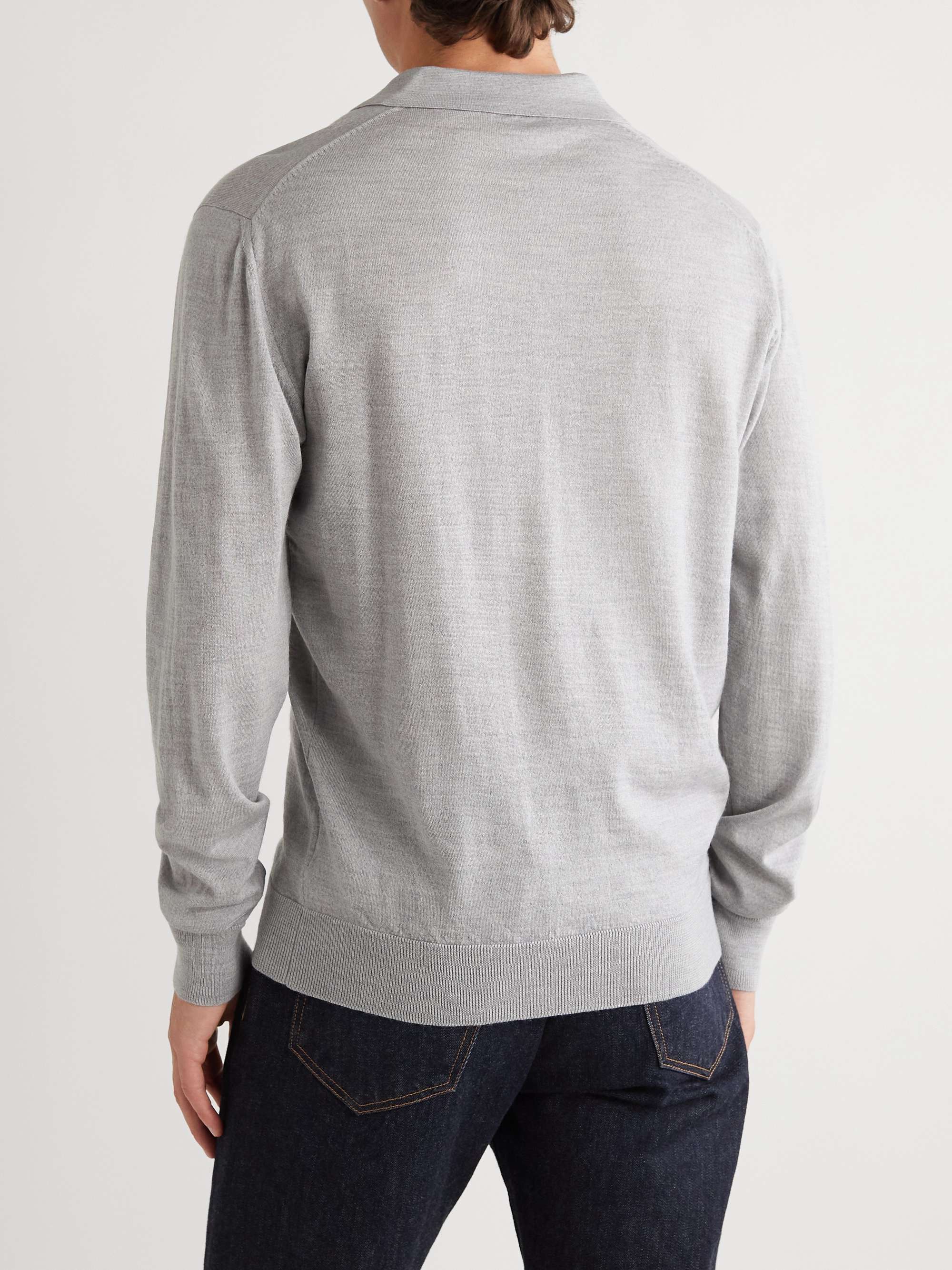 MR P. Slim-Fit Merino Wool Polo Shirt