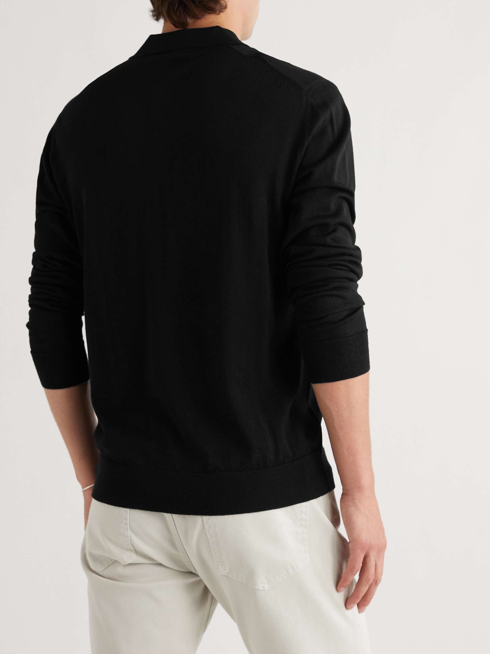 MR P. Slim-Fit Merino Wool Polo Shirt