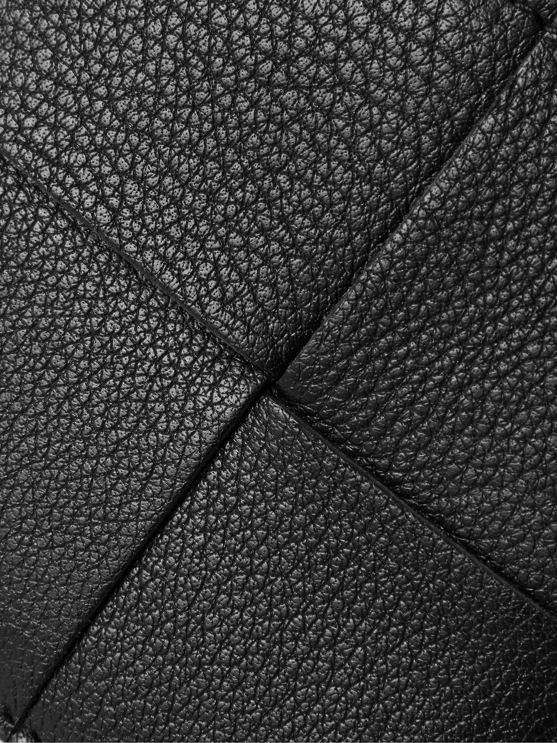 Shop Bottega Veneta Cassette Intrecciato Full-grain Leather Bifold Wallet In Black