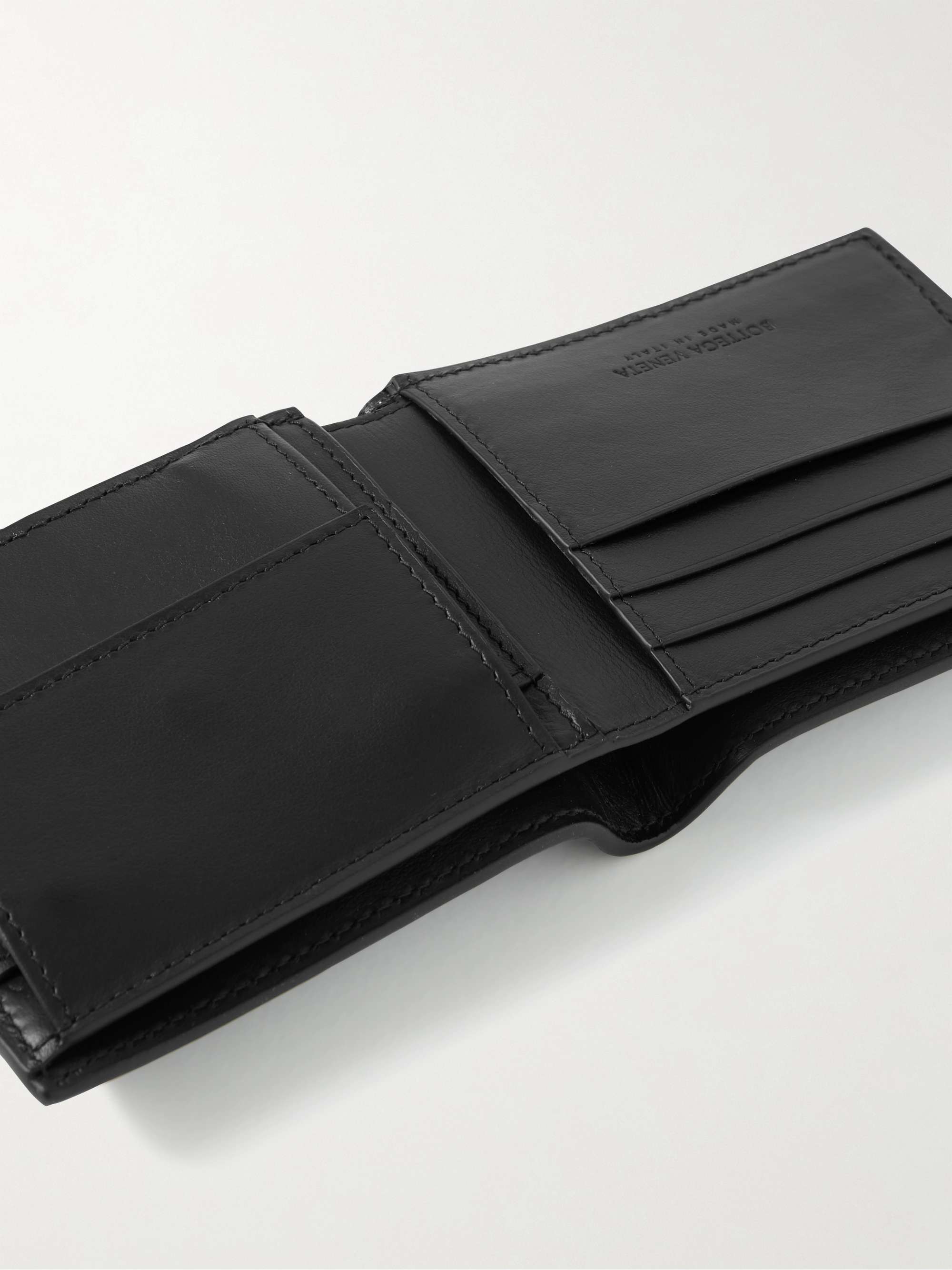 Italian Full Grain Leather Trifold Wallet for Men