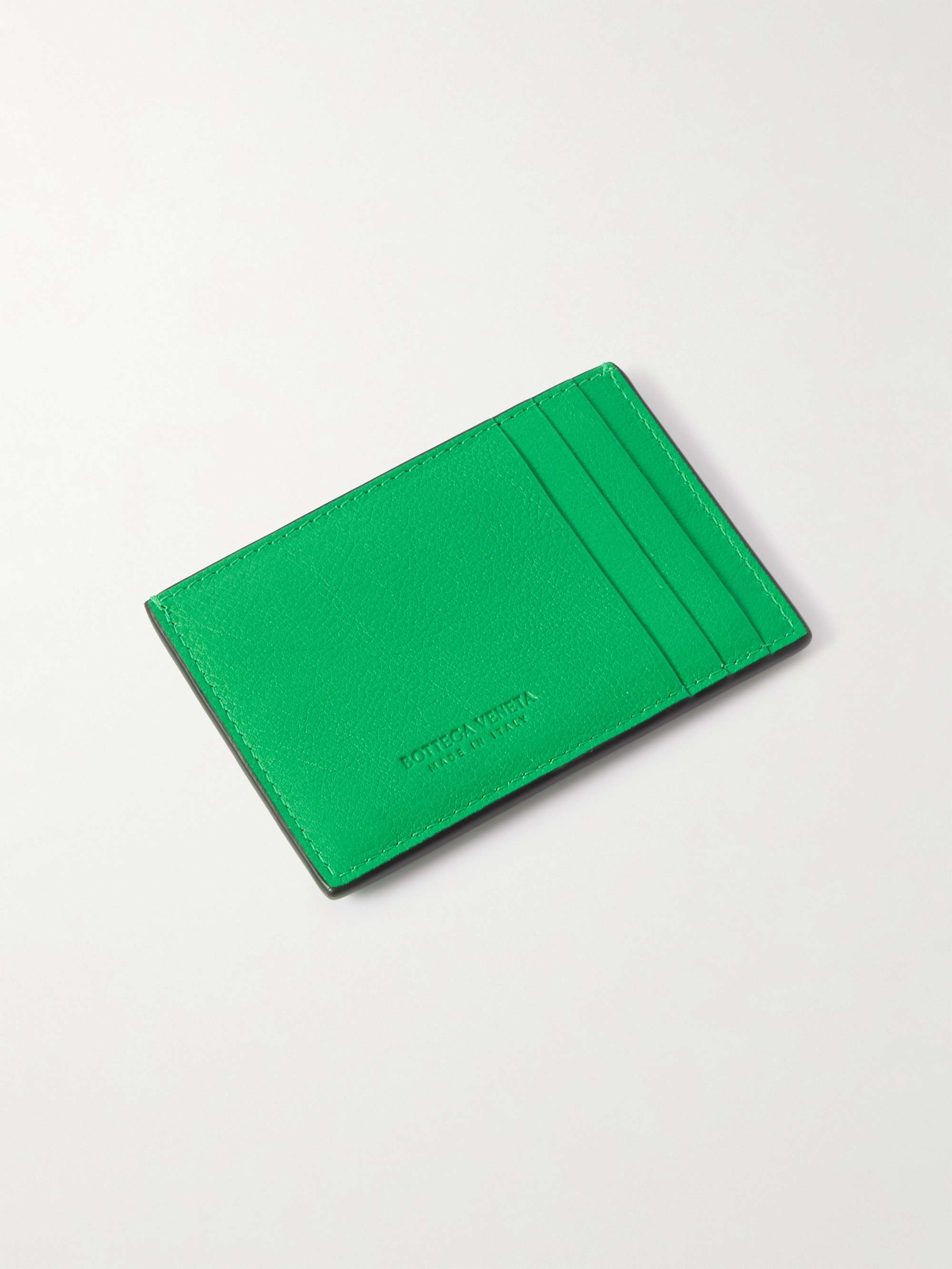 BOTTEGA VENETA Cassette Intrecciato Full-Grain Leather Cardholder