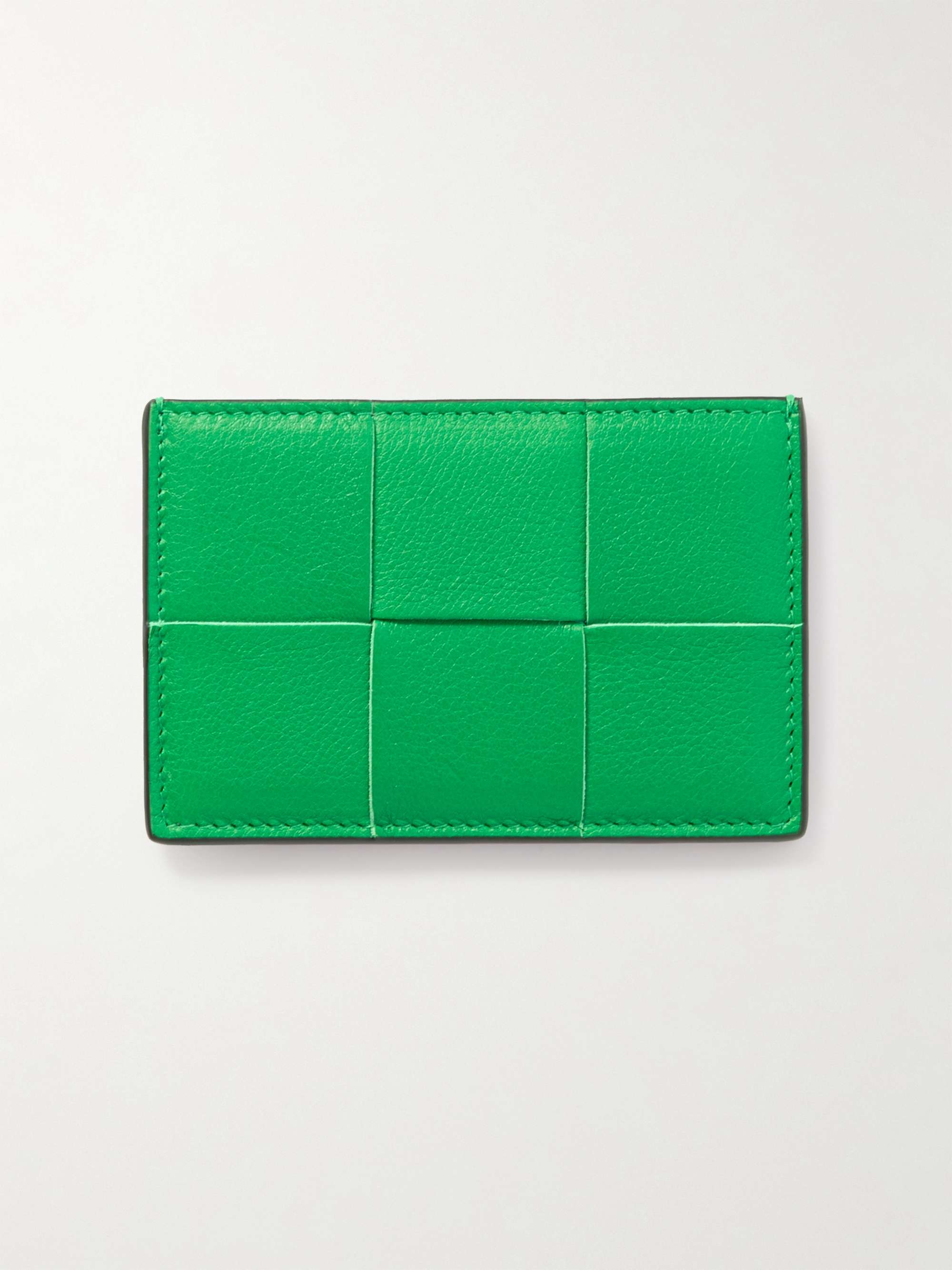 Cassette Intrecciato Full-Grain Leather Cardholder