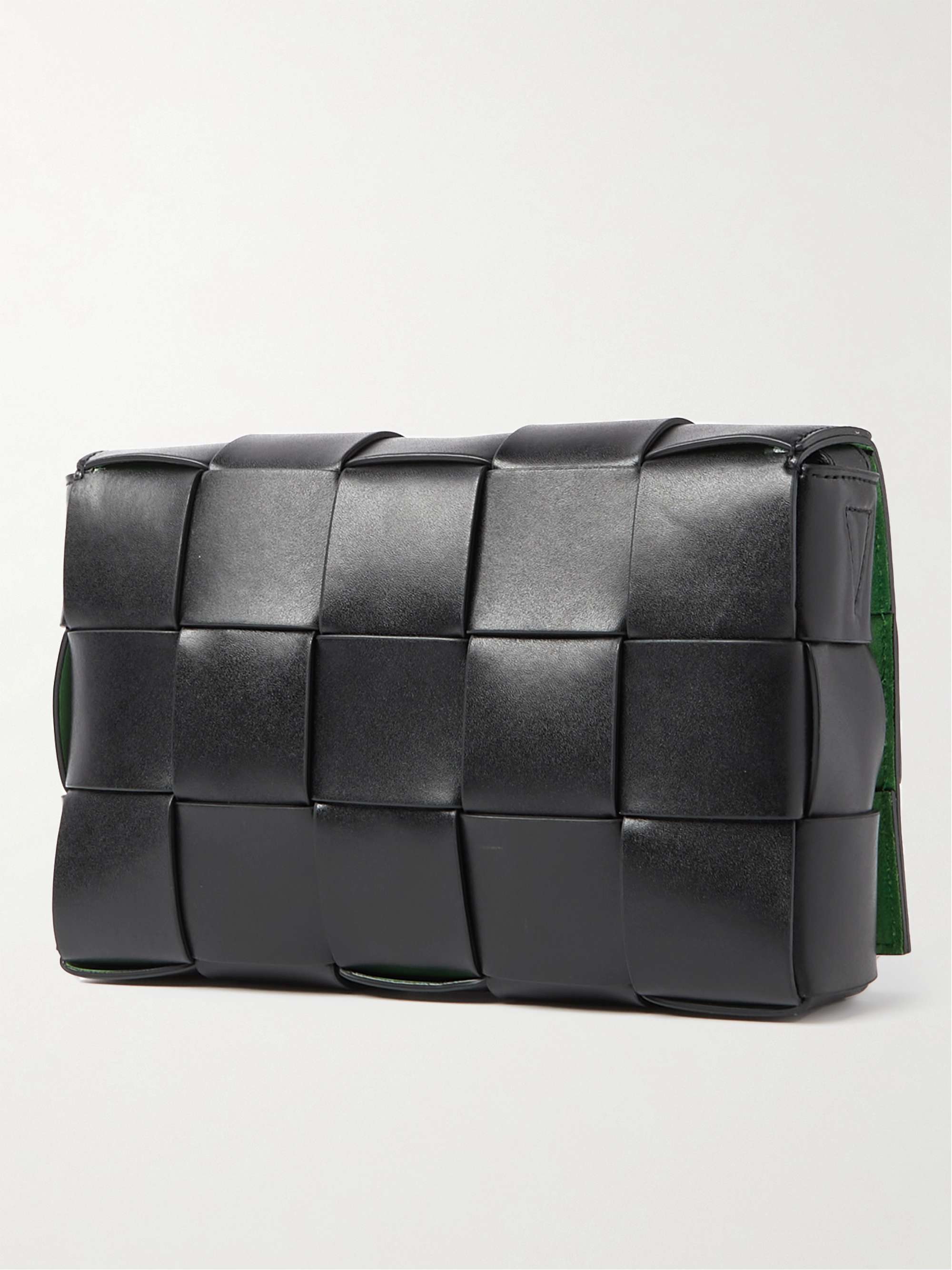 BOTTEGA VENETA Intrecciato Leather Messenger Bag