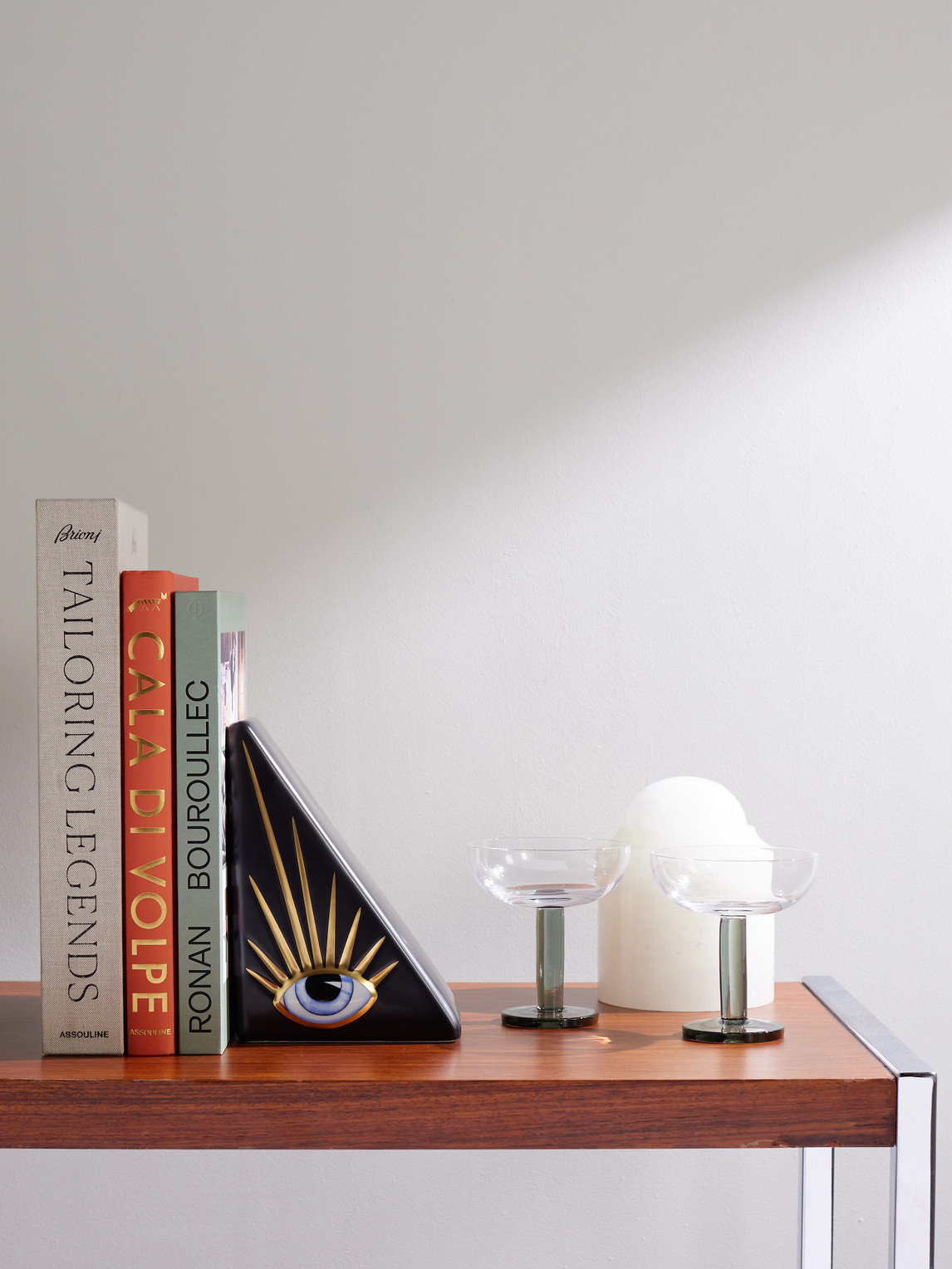 L'objet Lito Porcelain Bookend In Black