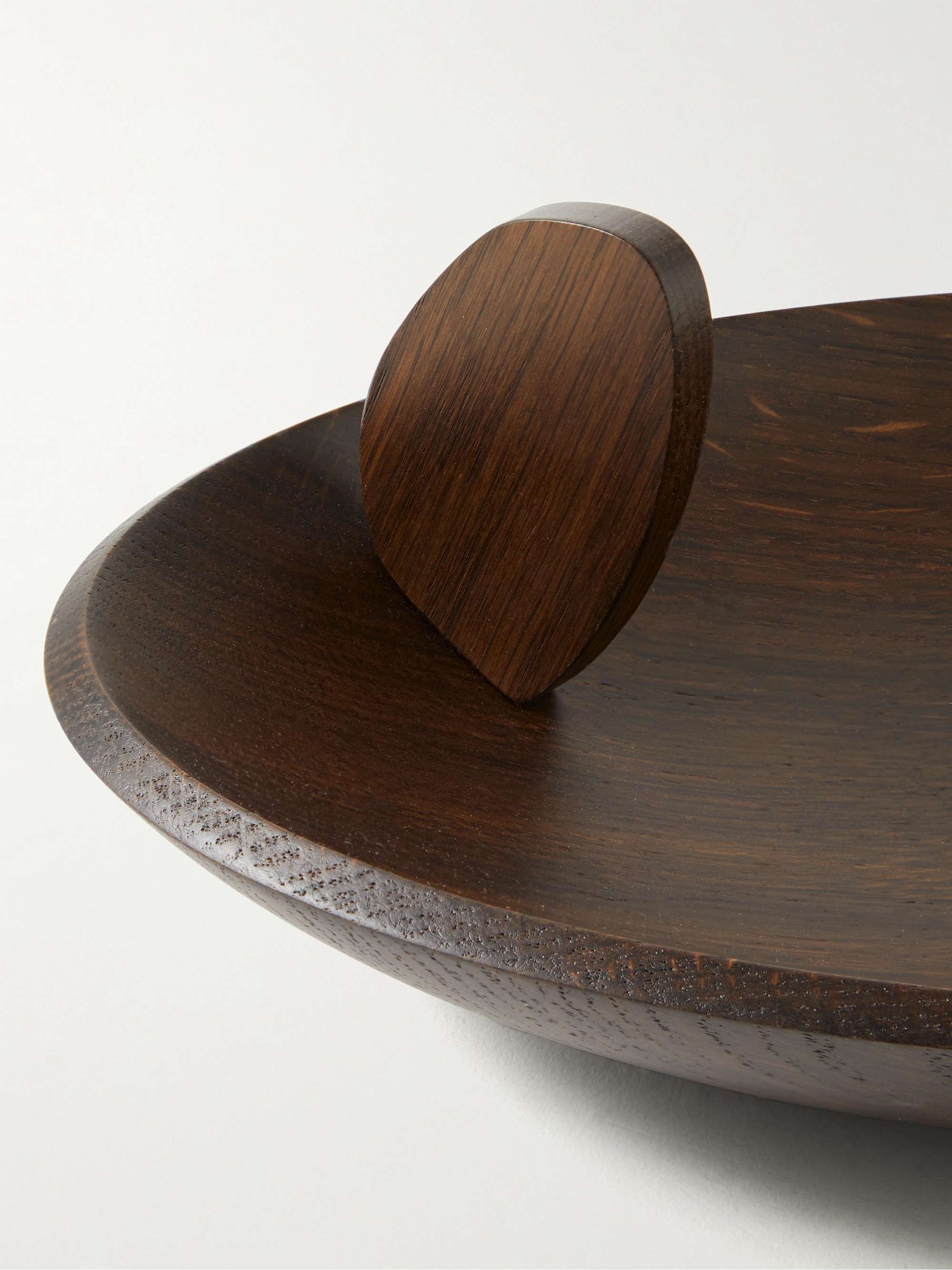 L'OBJET + Kelly Behun Leaf Oval Oak Bowl