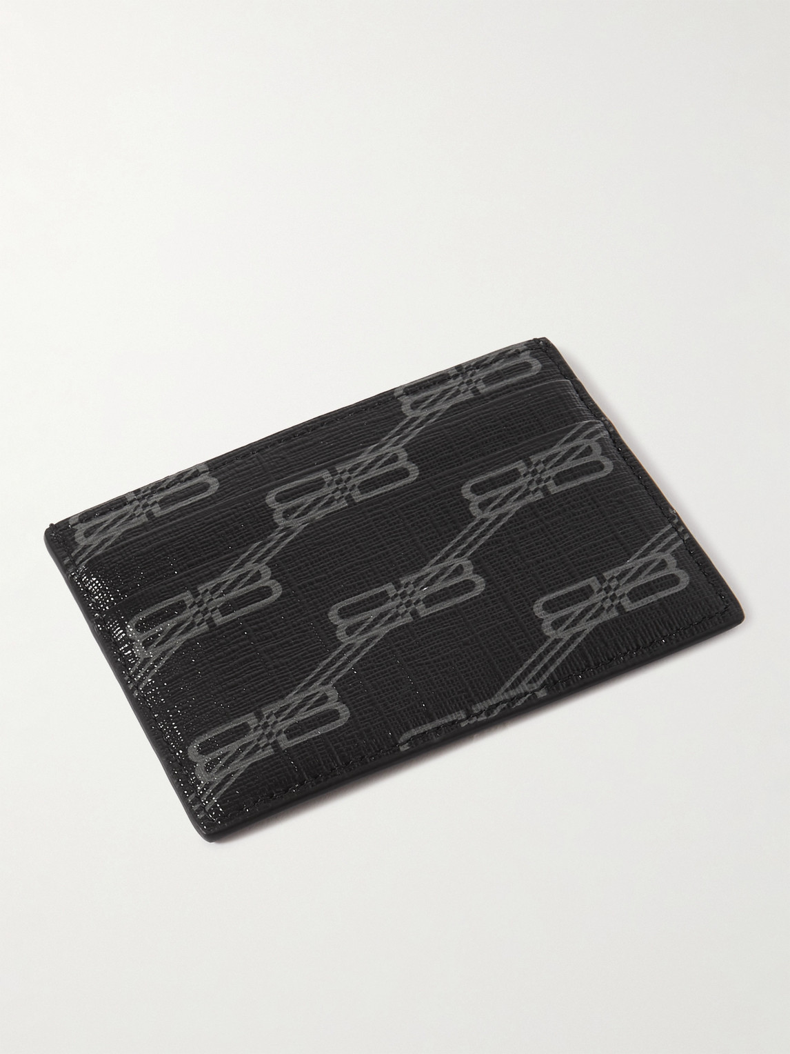 Logo-Print Coated-Canvas Cardholder — 2