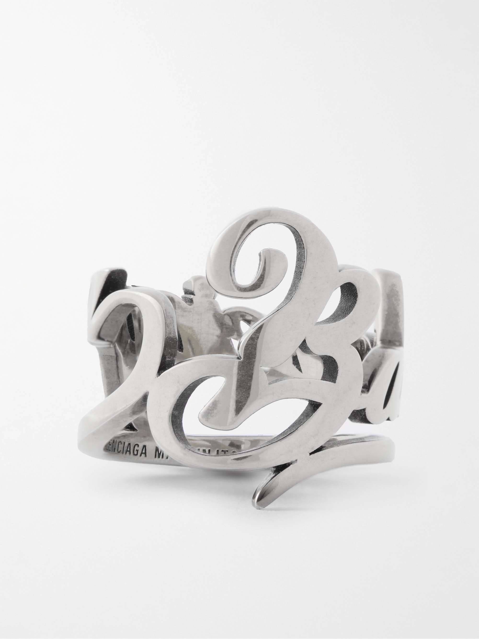 BALENCIAGA Silver-Tone Ring for Men | MR