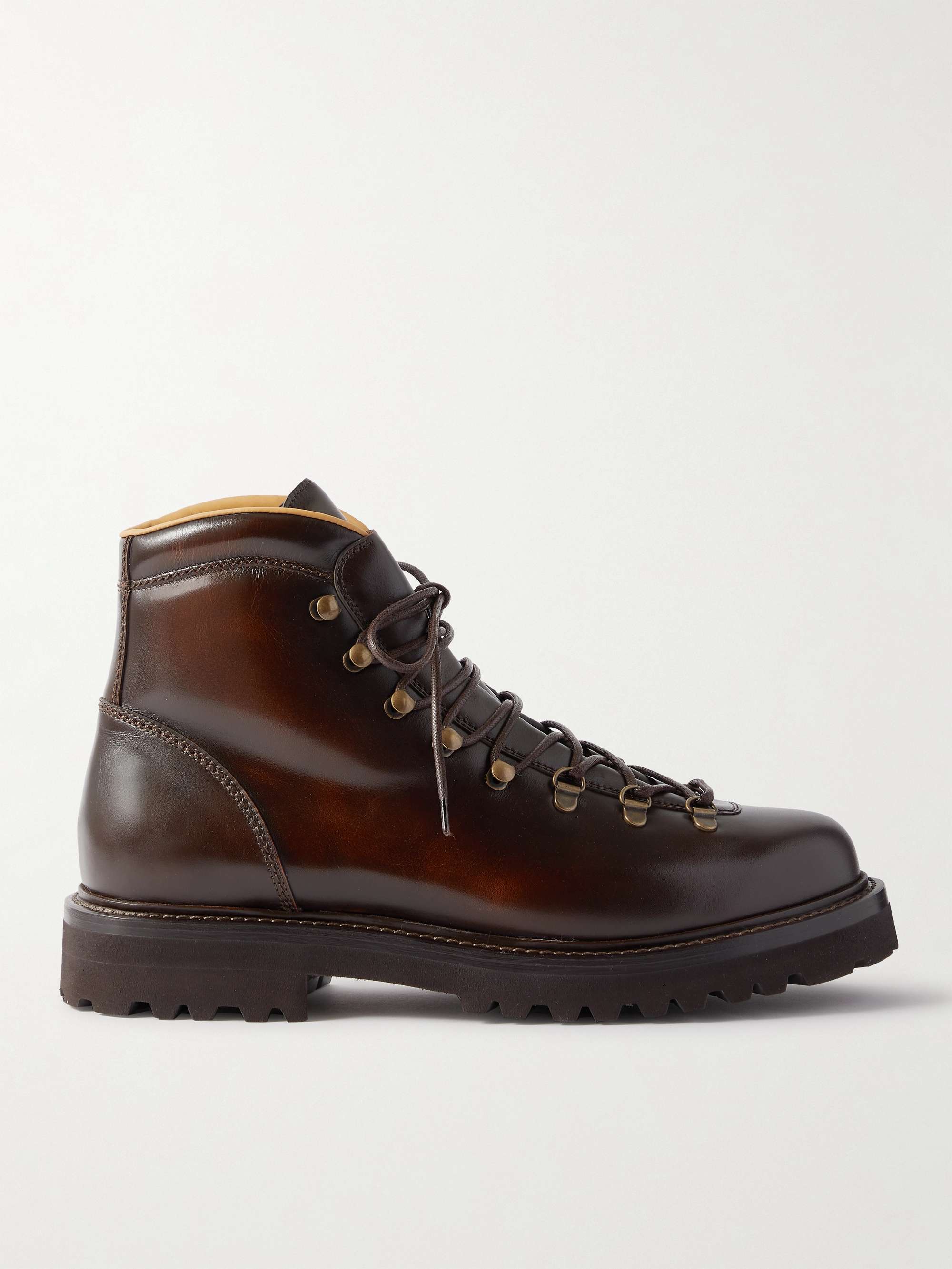 BRUNELLO CUCINELLI Leather Hiking Boots