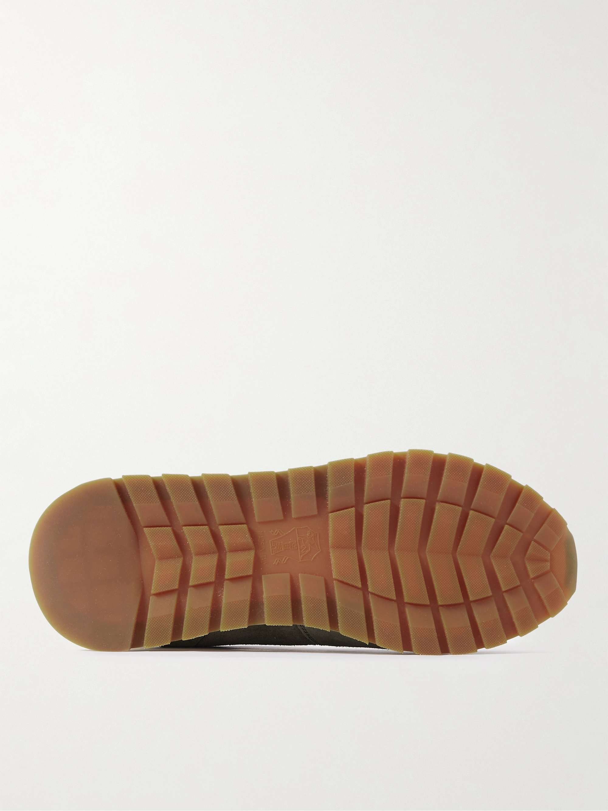 BRUNELLO CUCINELLI Perforated Leather and Suede Sneakers