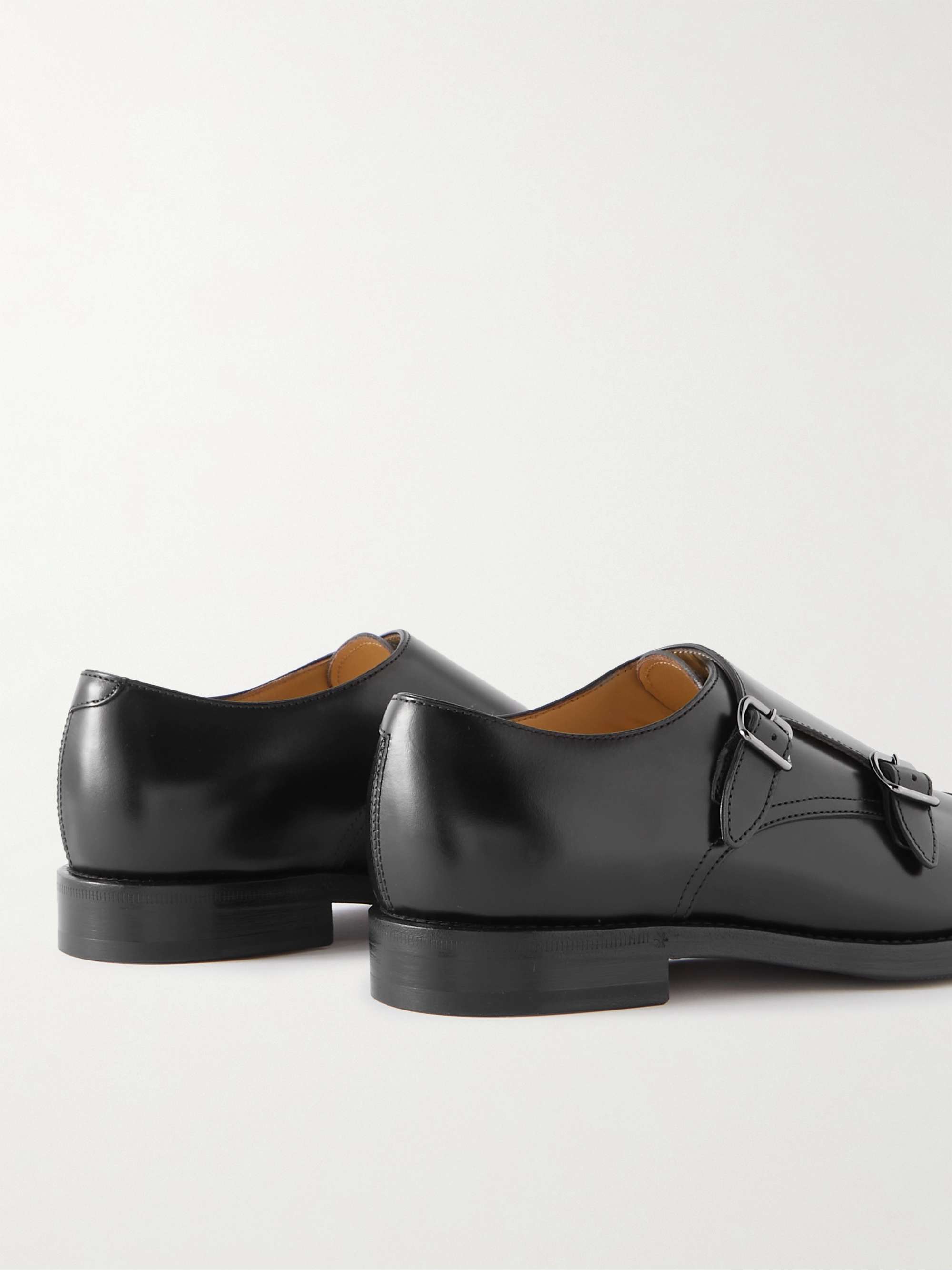 BRUNELLO CUCINELLI Leather Monk-Strap Shoes