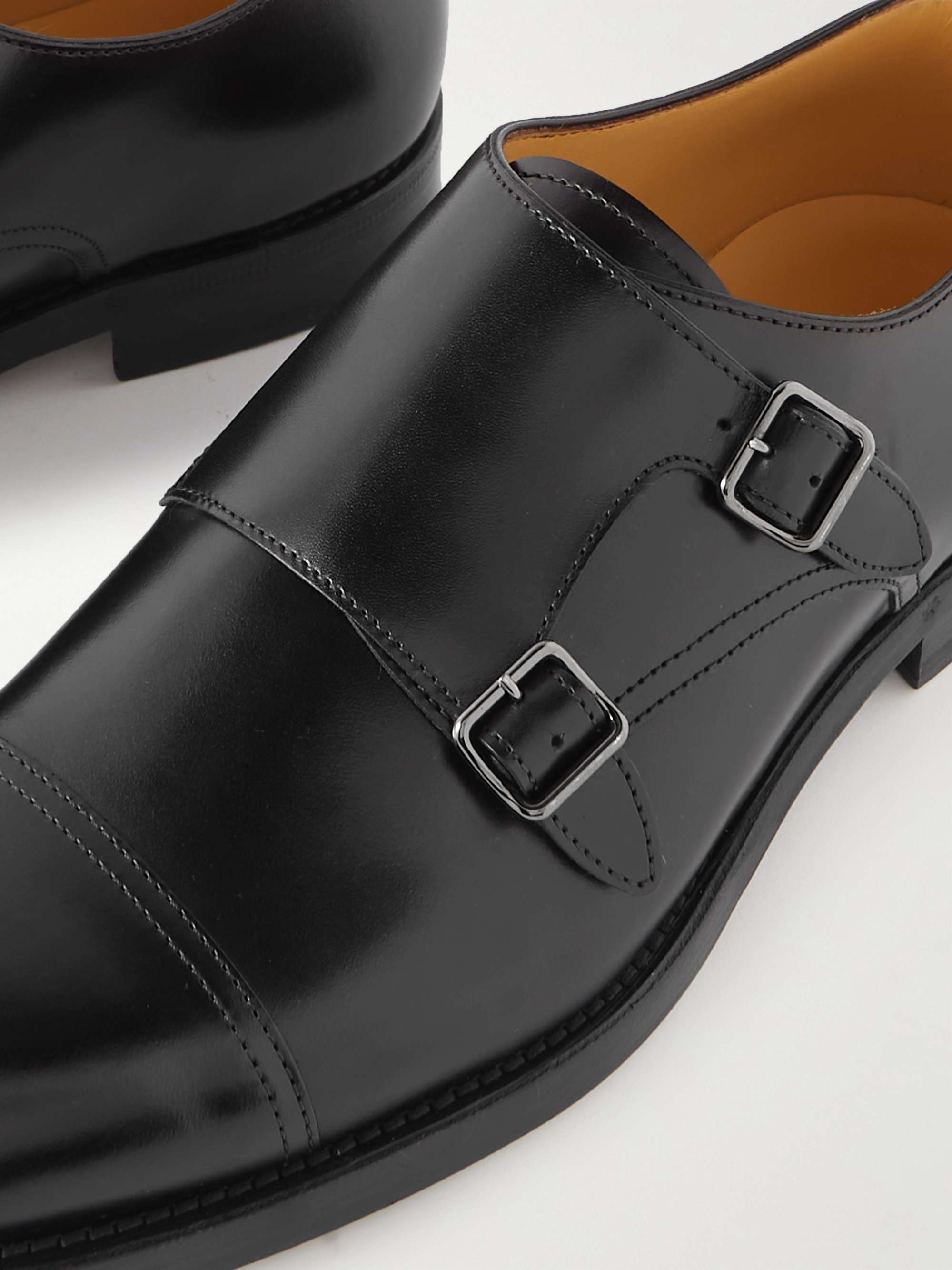 BRUNELLO CUCINELLI Leather Monk-Strap Shoes
