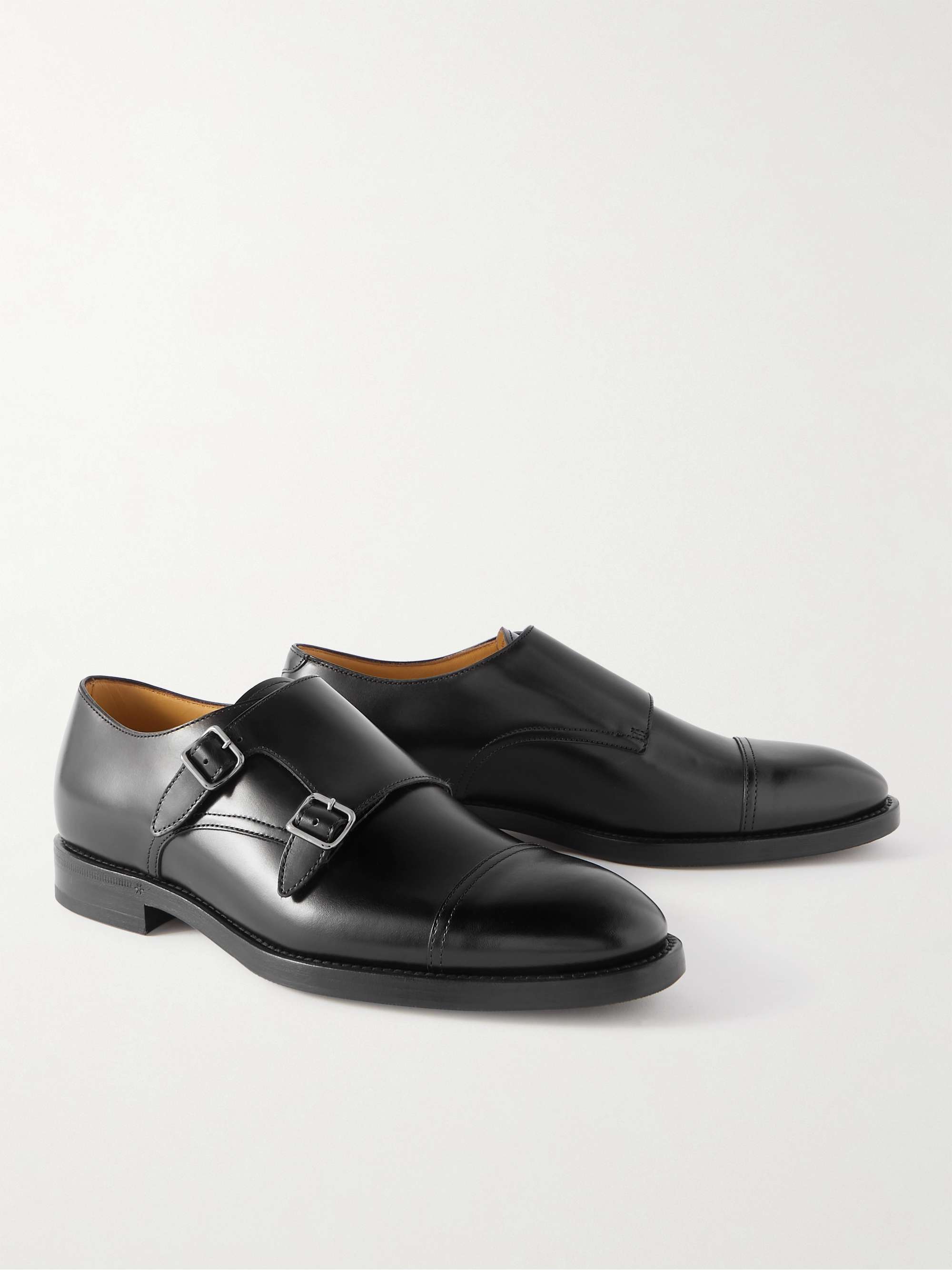 BRUNELLO CUCINELLI Leather Monk-Strap Shoes