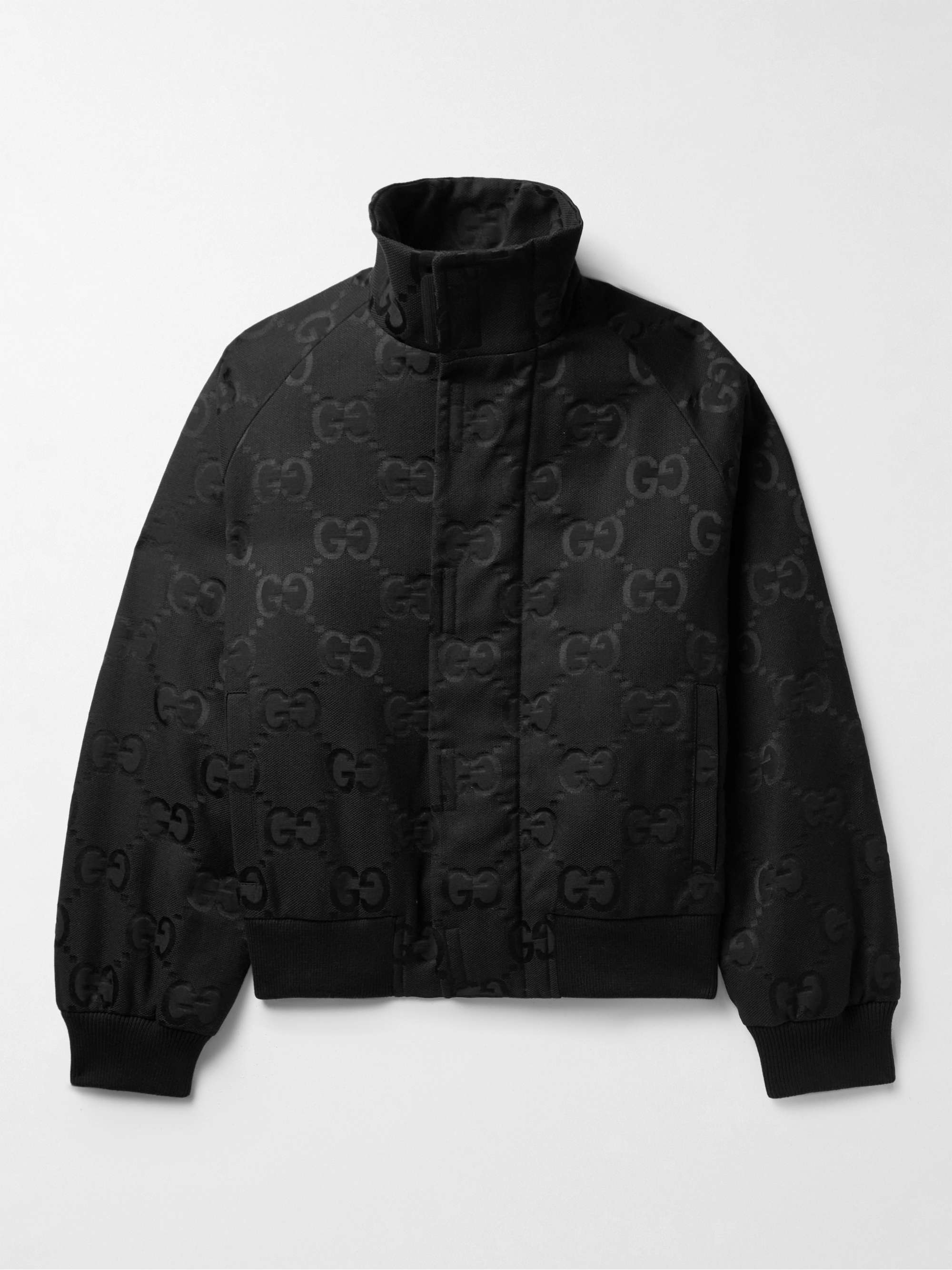 GUCCI Logo-Jacquard Padded Cotton-Blend Canvas Jacket for Men