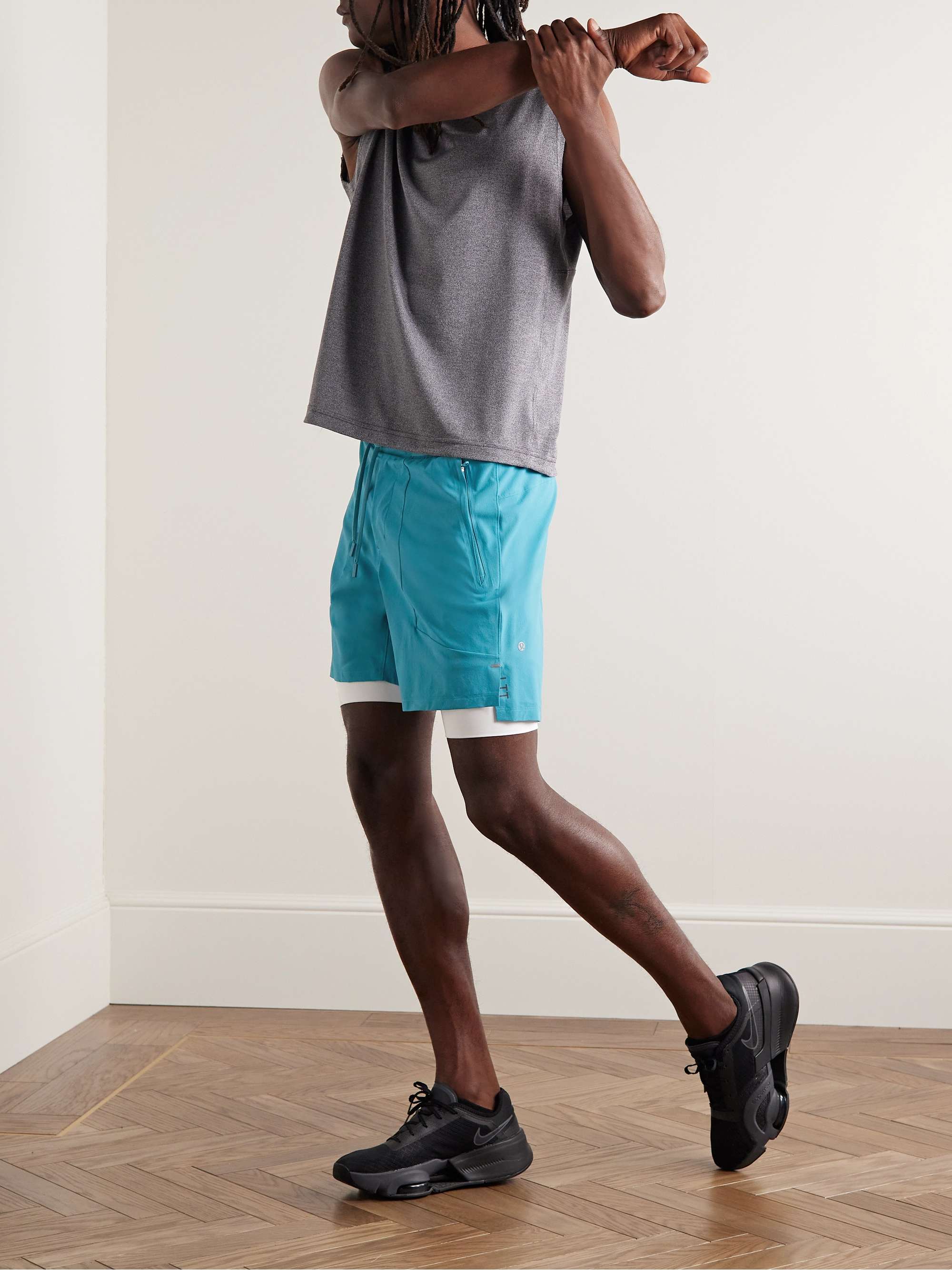 LULULEMON License to Train Tapered Stretch Recycled-Shell Drawstring Shorts