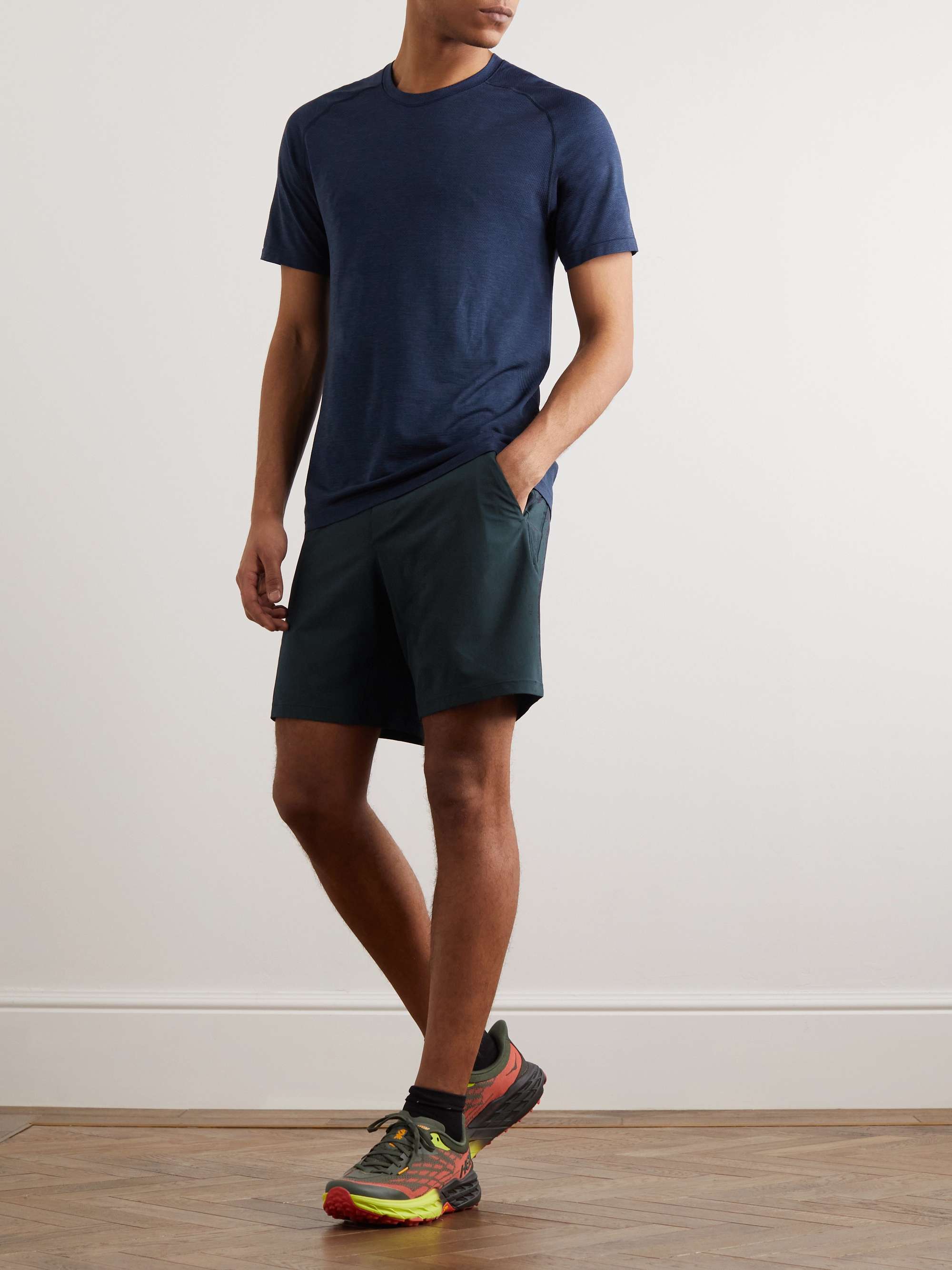 LULULEMON Straight-Leg Recycled Stretch-Jersey Shorts