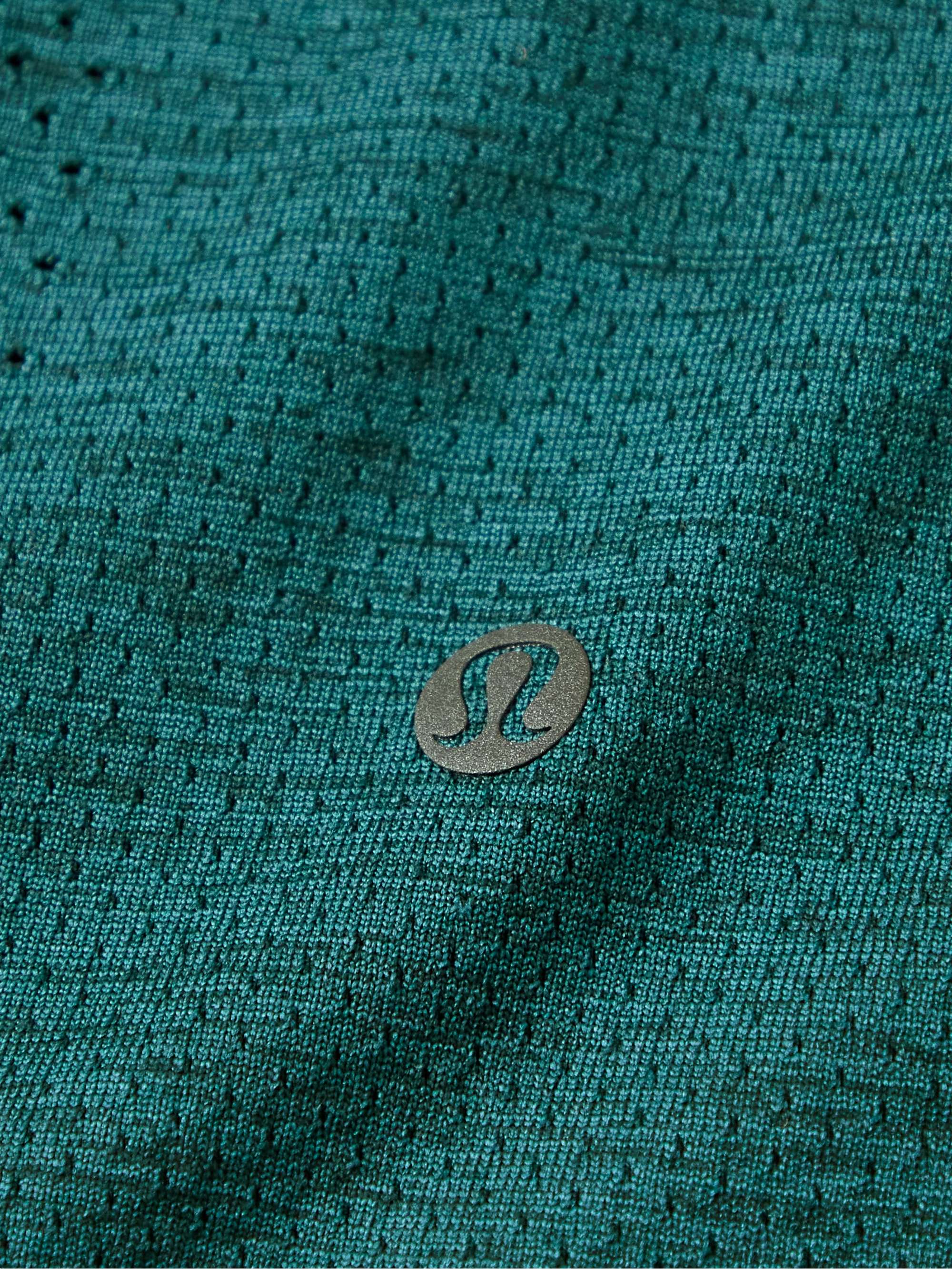LULULEMON Metal Vent Slim-Fit Mesh and Stretch-Jersey Half-Zip Top
