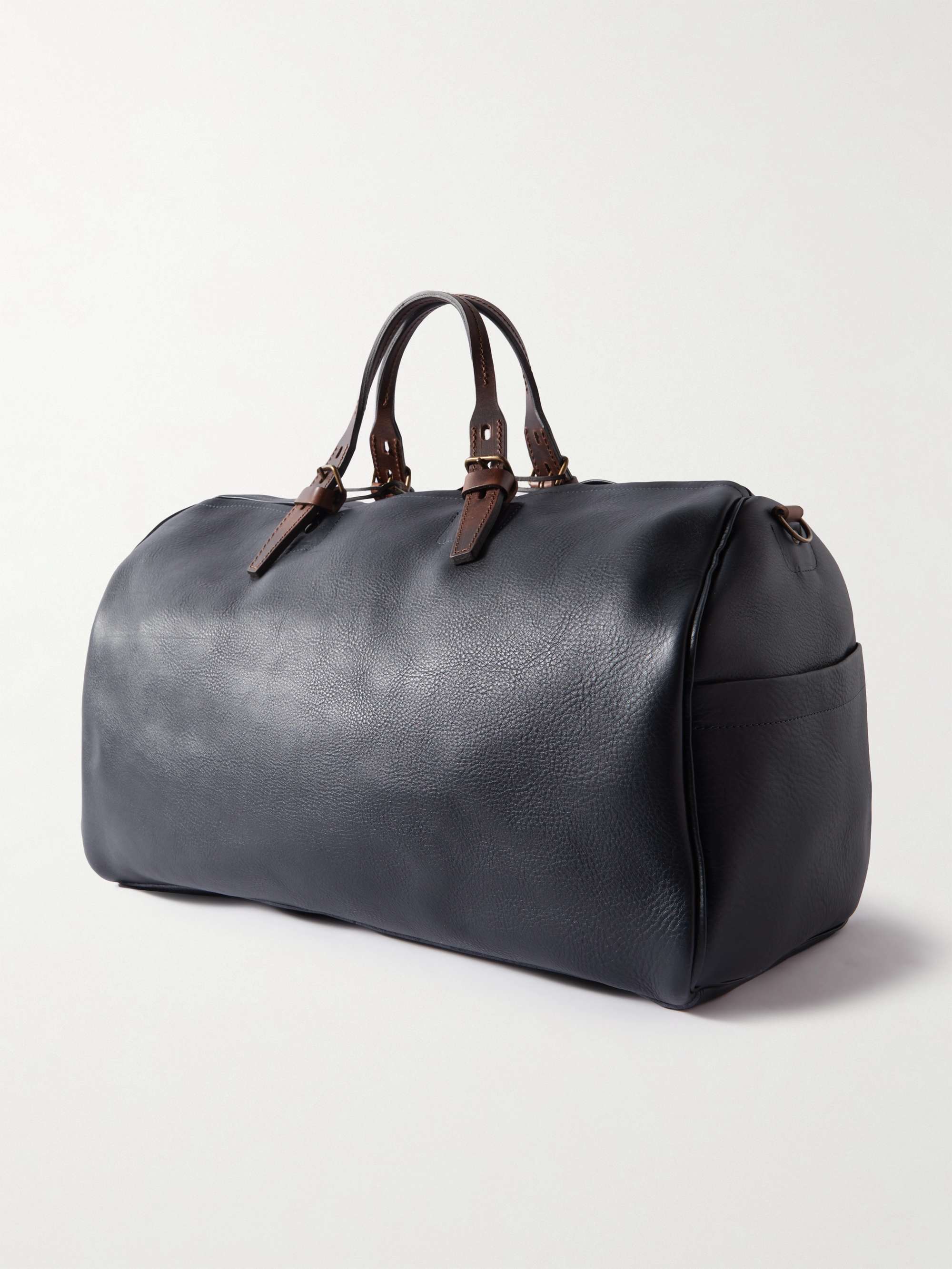 BLEU DE CHAUFFE Full-Grain Leather Holdall