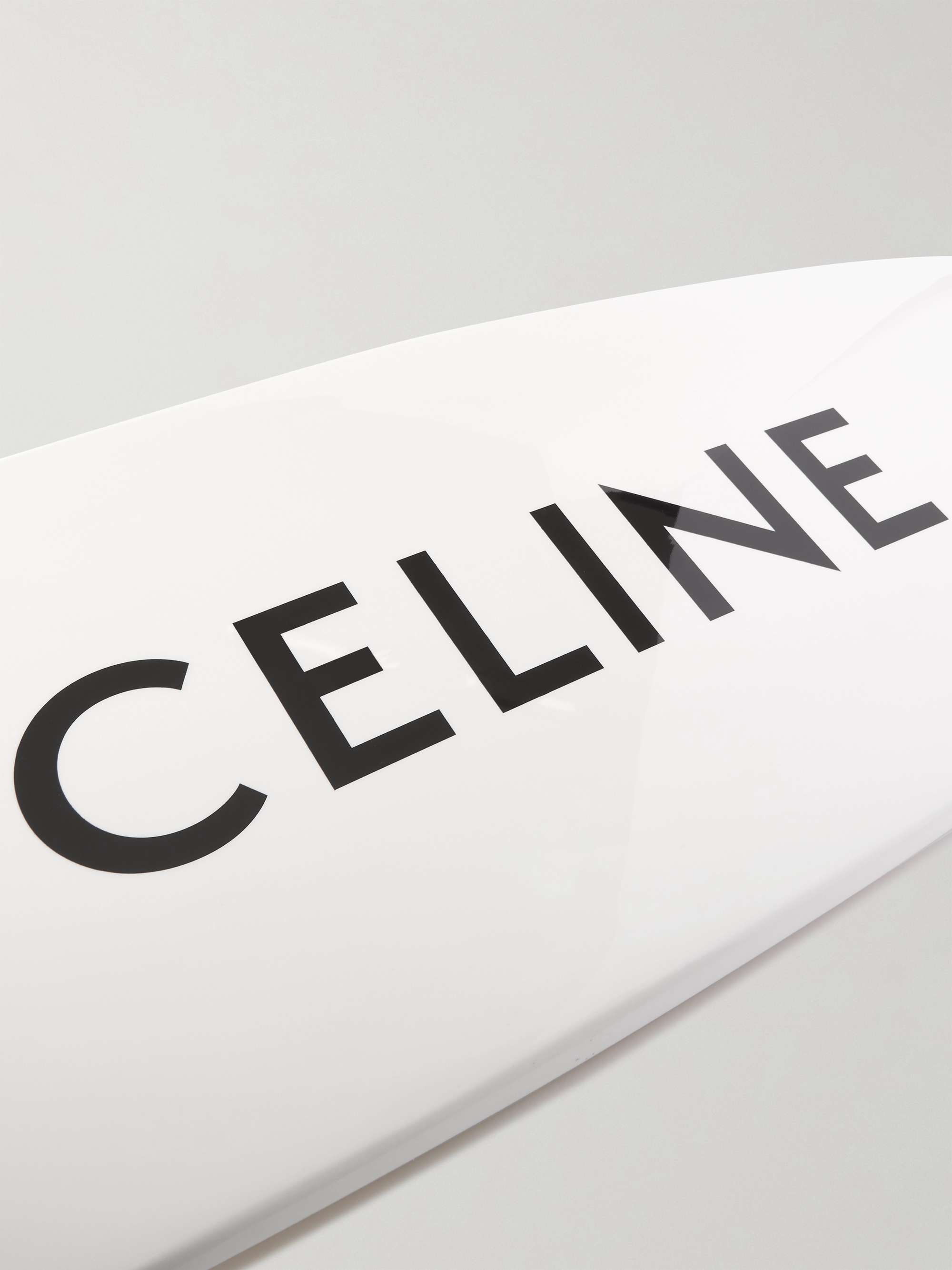 celine logo white