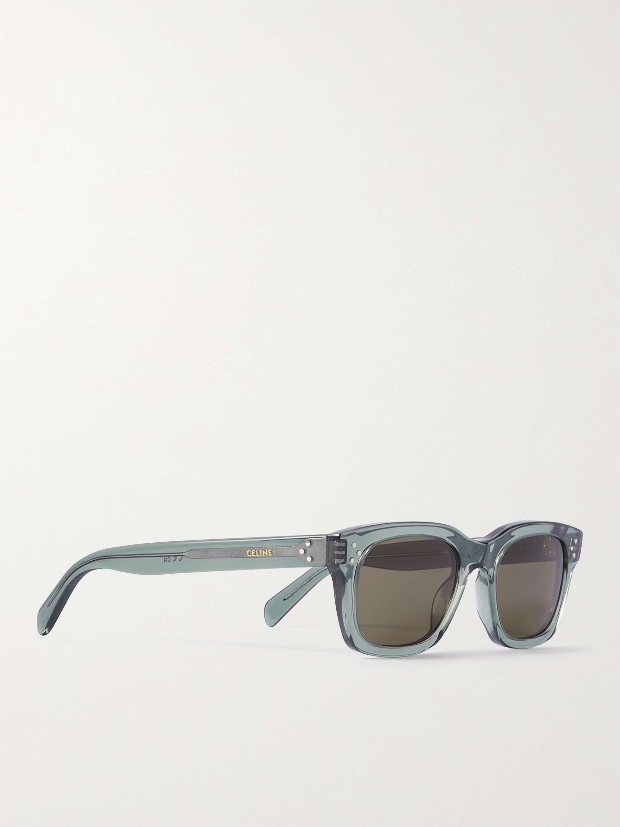 CELINE HOMME D-Frame Tortoiseshell Acetate Sunglasses