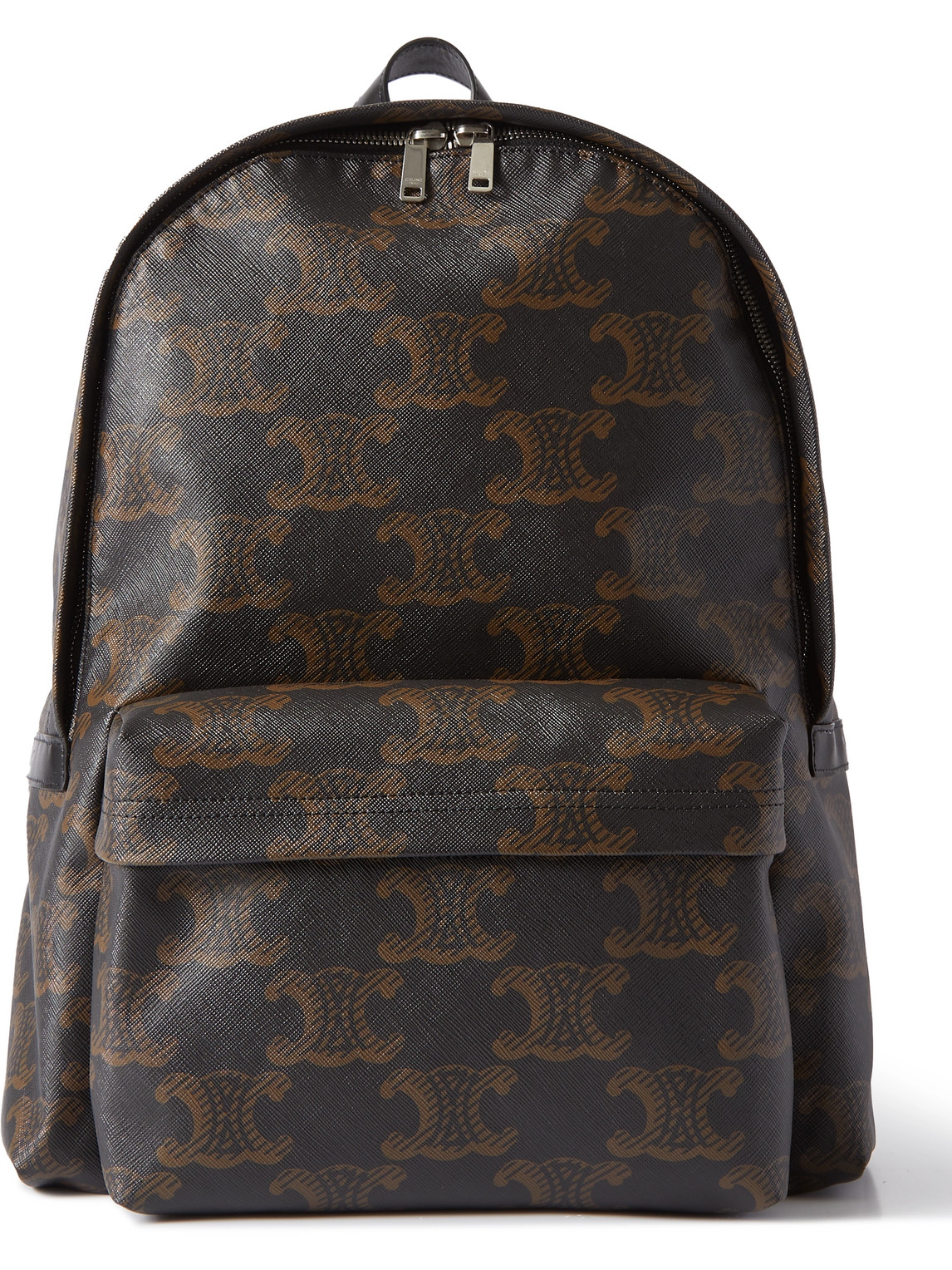Celine Triomphe Leather-trimmed Logo-print Coated-canvas  display picture 3