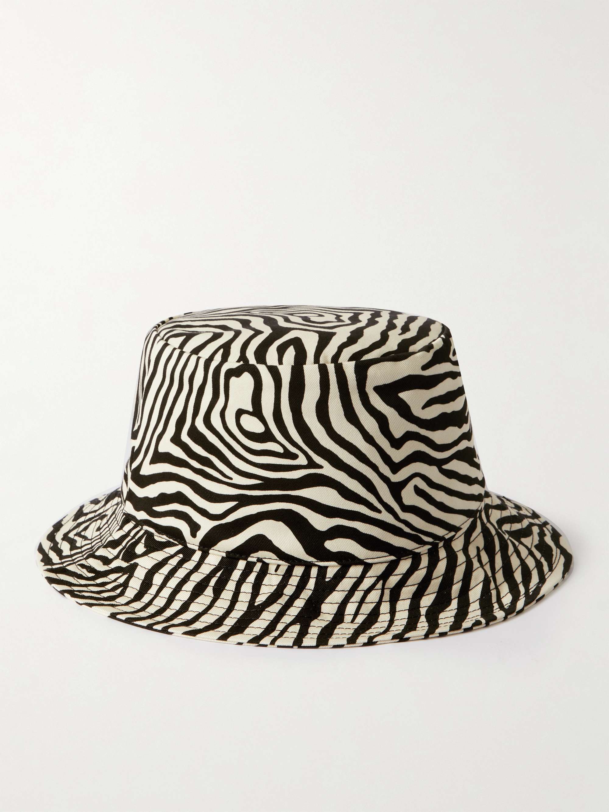 CELINE HOMME Logo-Print Cotton-Gabardine Bucket Hat