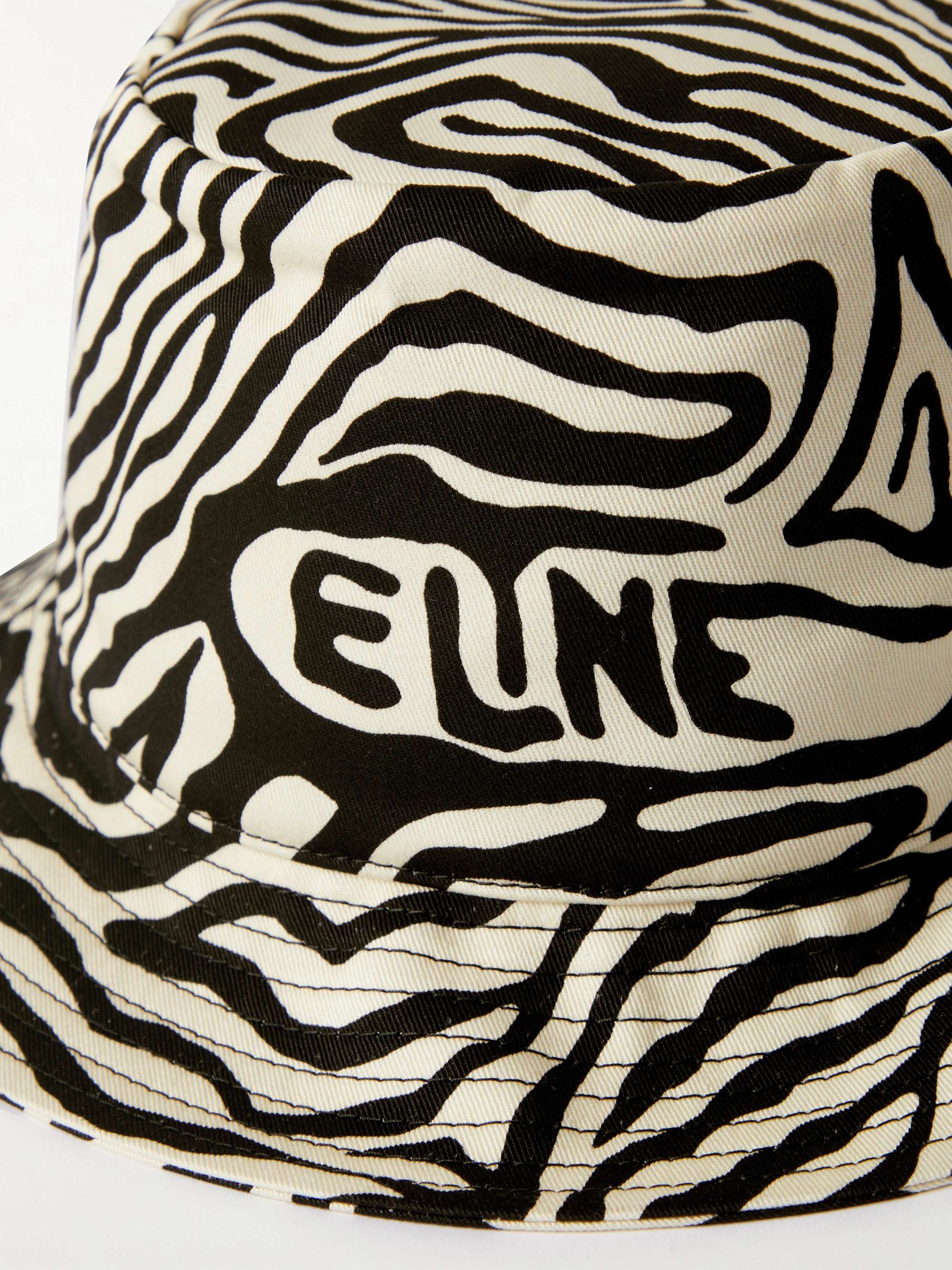 CELINE HOMME Logo-Print Cotton-Gabardine Bucket Hat