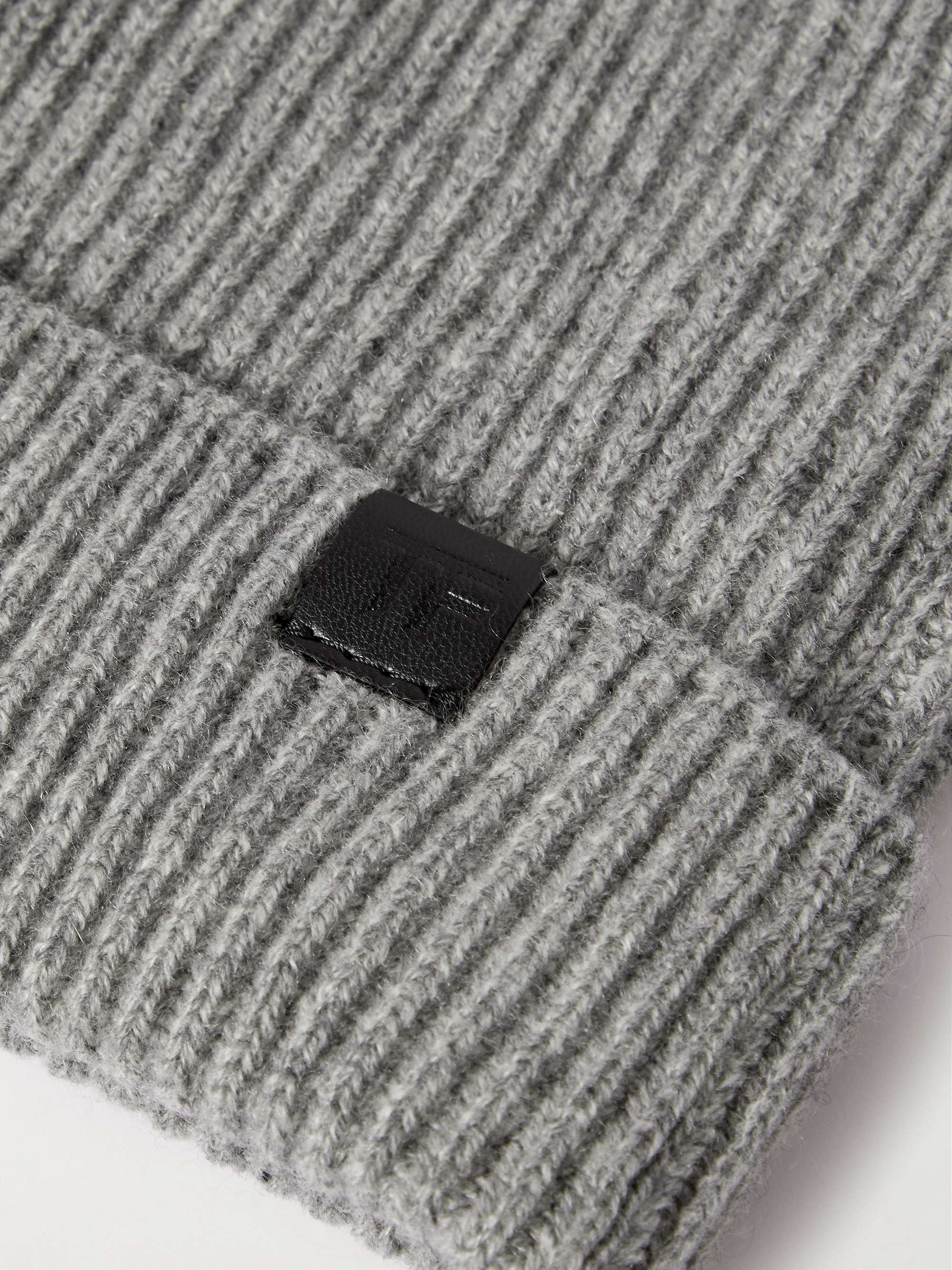 TOM FORD Logo-Appliquéd Ribbed Cashmere Beanie