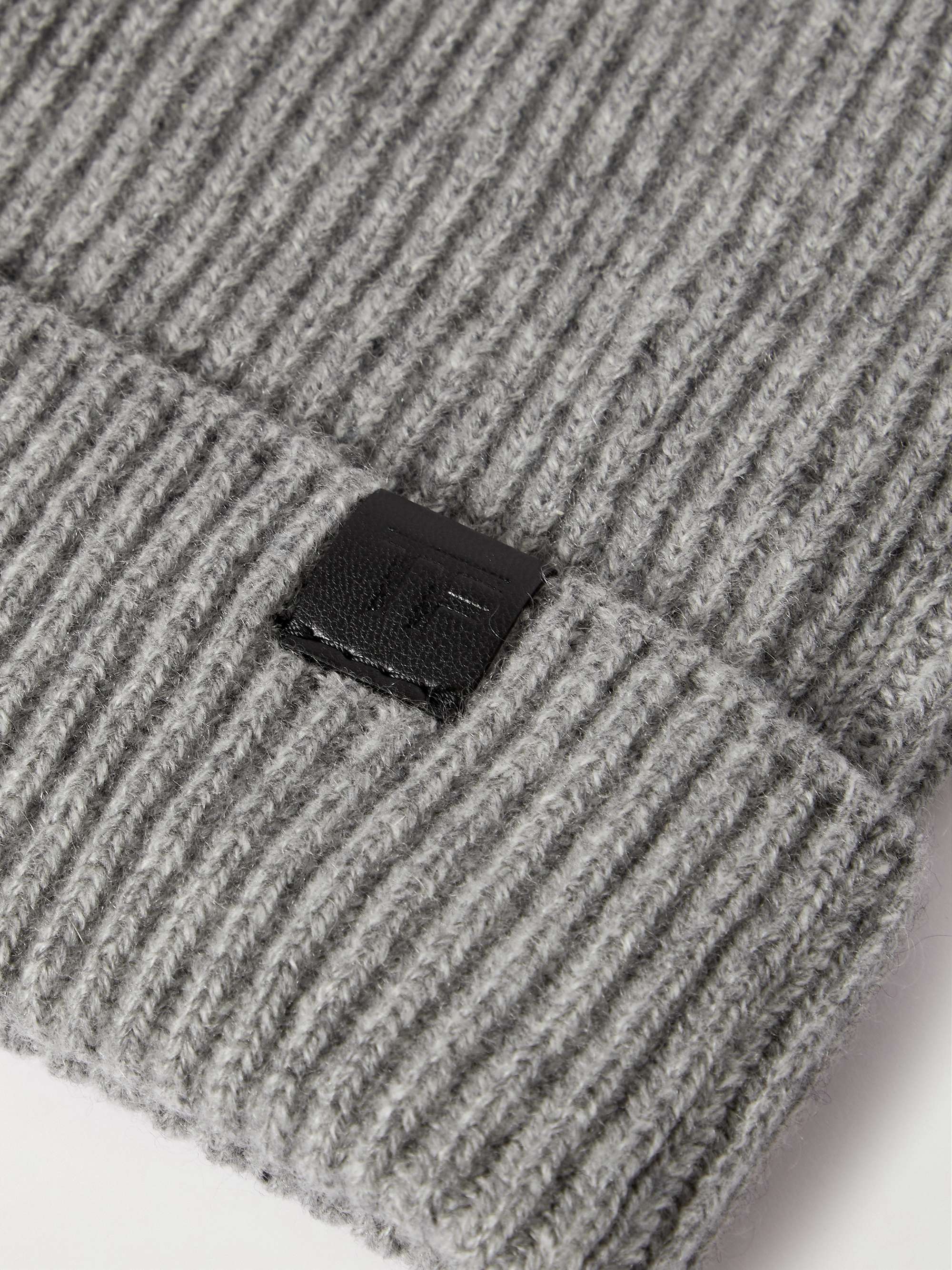 TOM FORD Logo-Appliquéd Ribbed Cashmere Beanie for Men | MR PORTER