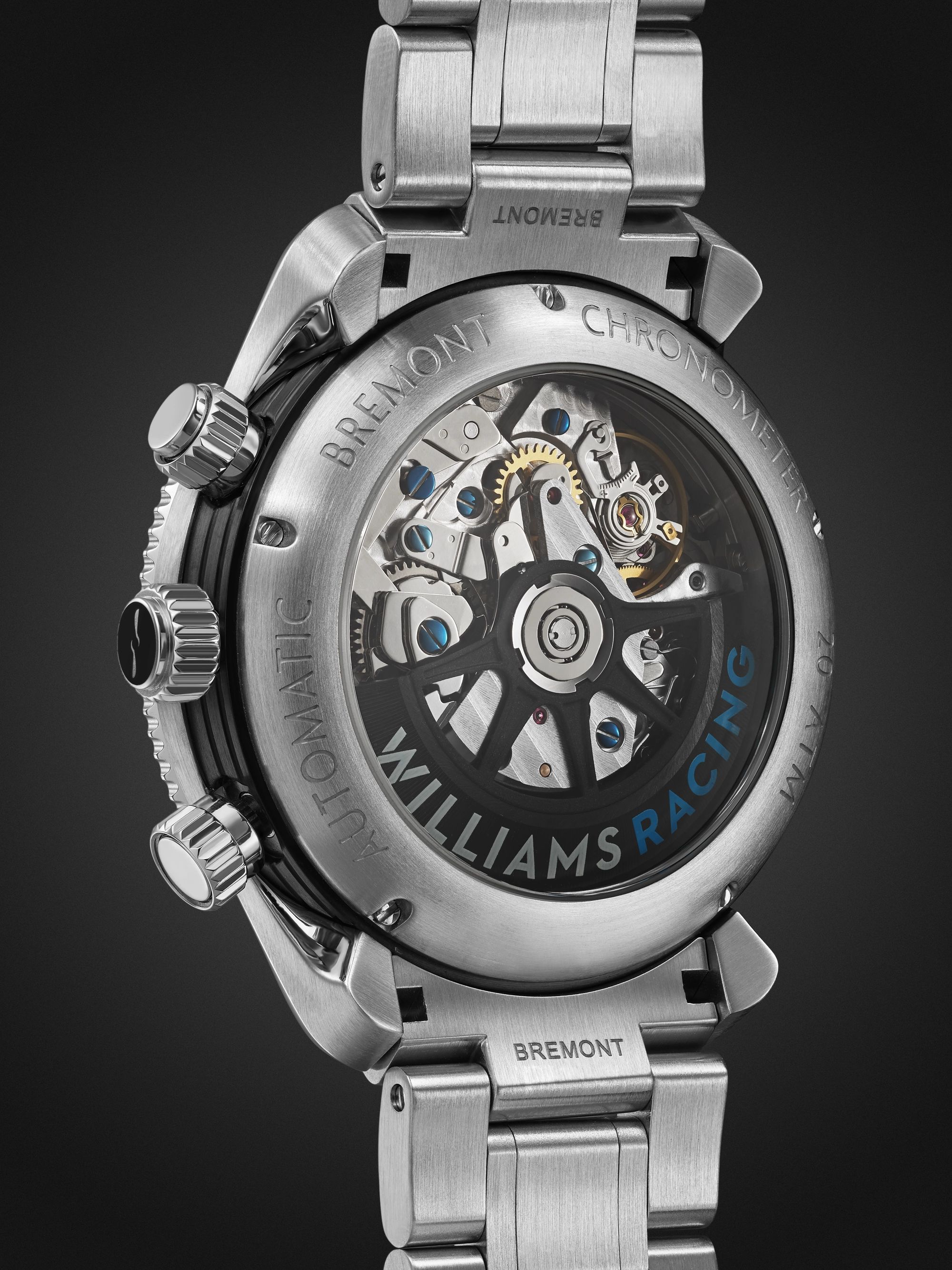 BREMONT + Williams Racing Automatic Chronograph 43mm Stainless Steel Watch, Ref. No. WR-22