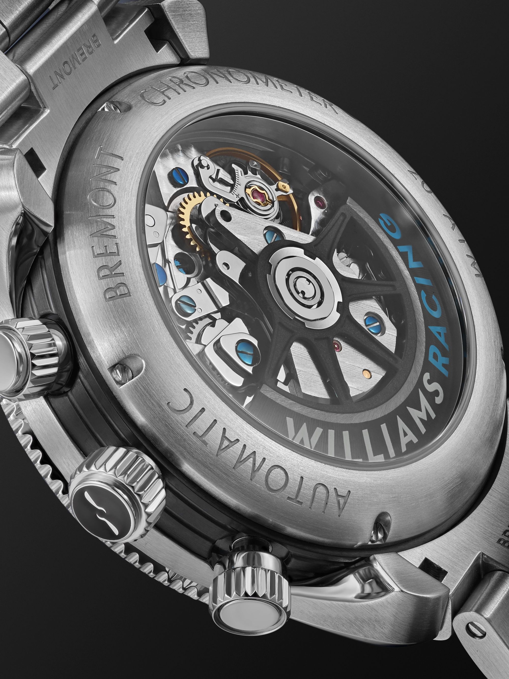 BREMONT + Williams Racing Automatic Chronograph 43mm Stainless Steel Watch, Ref. No. WR-22