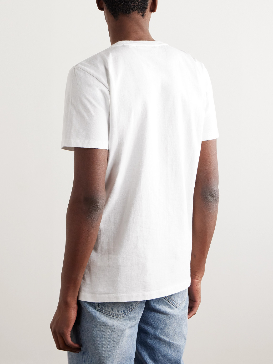 Frame Heavyweight Classic Fit Cotton T-shirt In White
