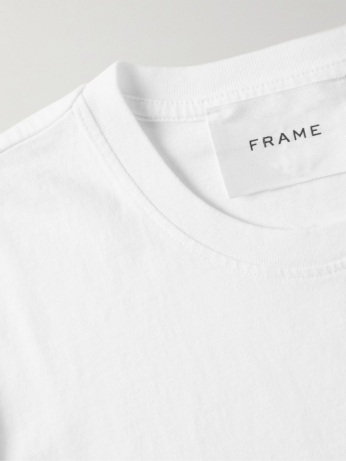 Frame Heavyweight Classic Fit Cotton T-shirt In White