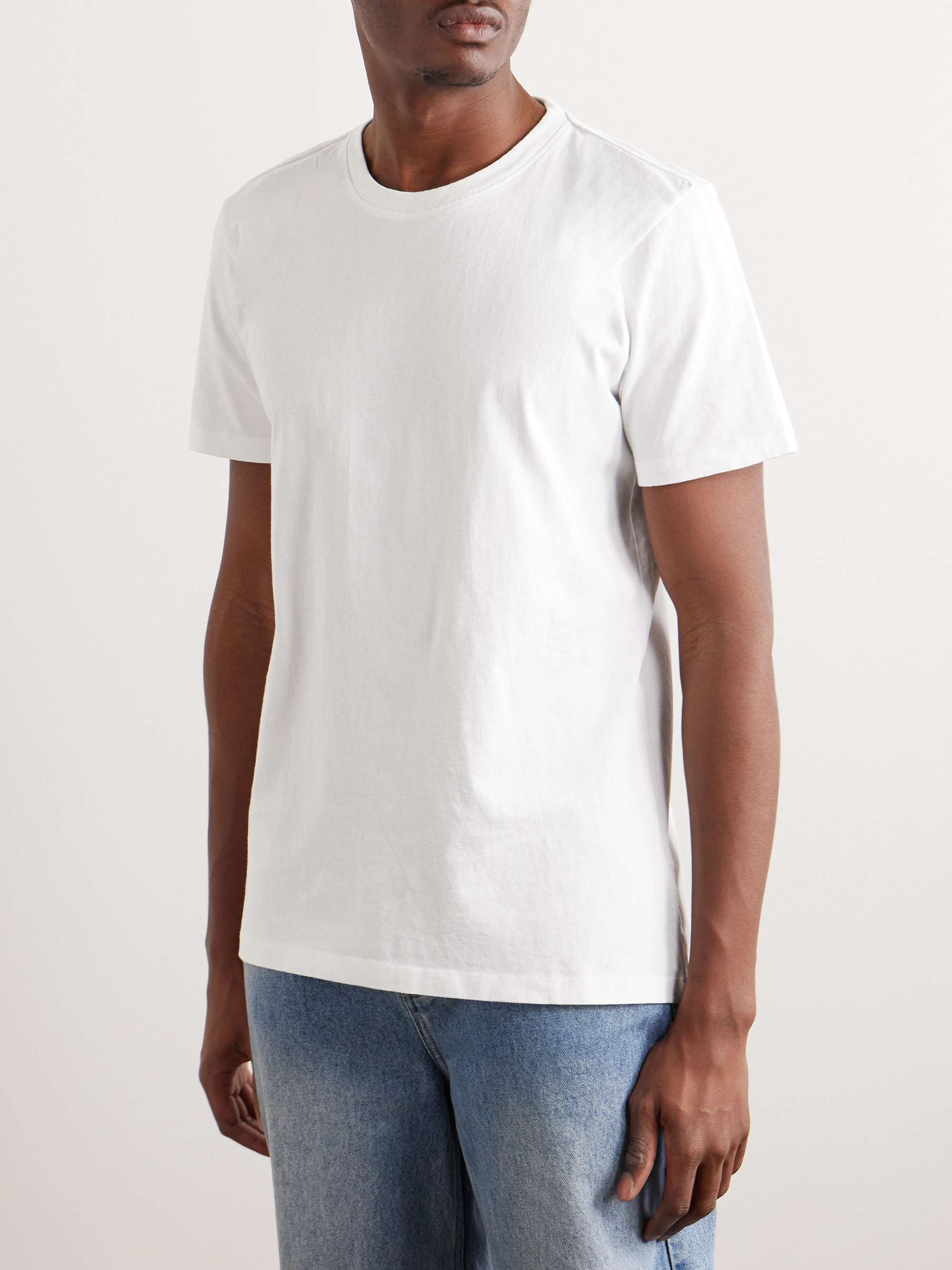 FRAME T-shirt in jersey di cotone con logo ricamato