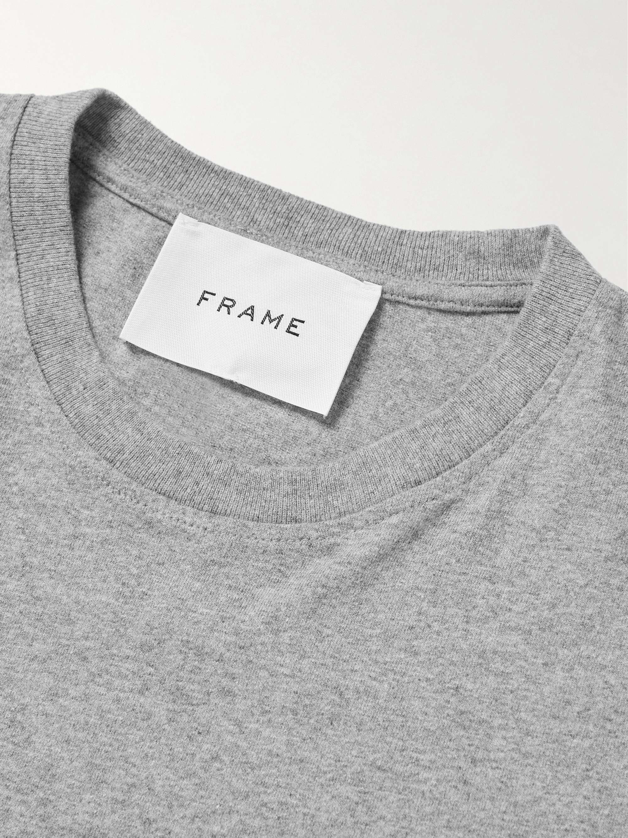 FRAME T-shirt in jersey di cotone con logo ricamato