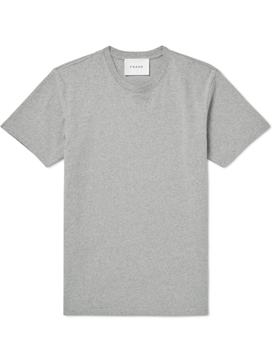 Shop Frame Cotton-jersey T-shirt In Gray