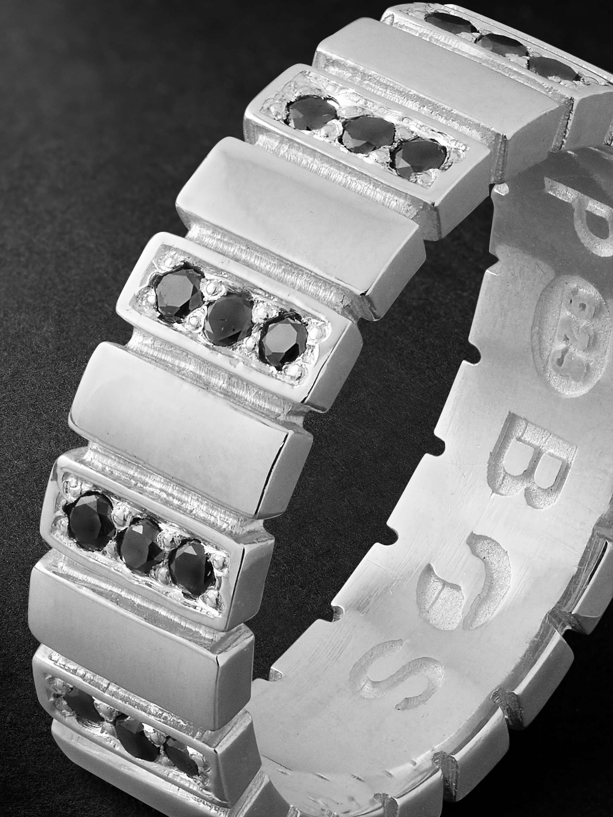 PEARLS BEFORE SWINE Ziffer Silver Diamond Ring for Men MR PORTER