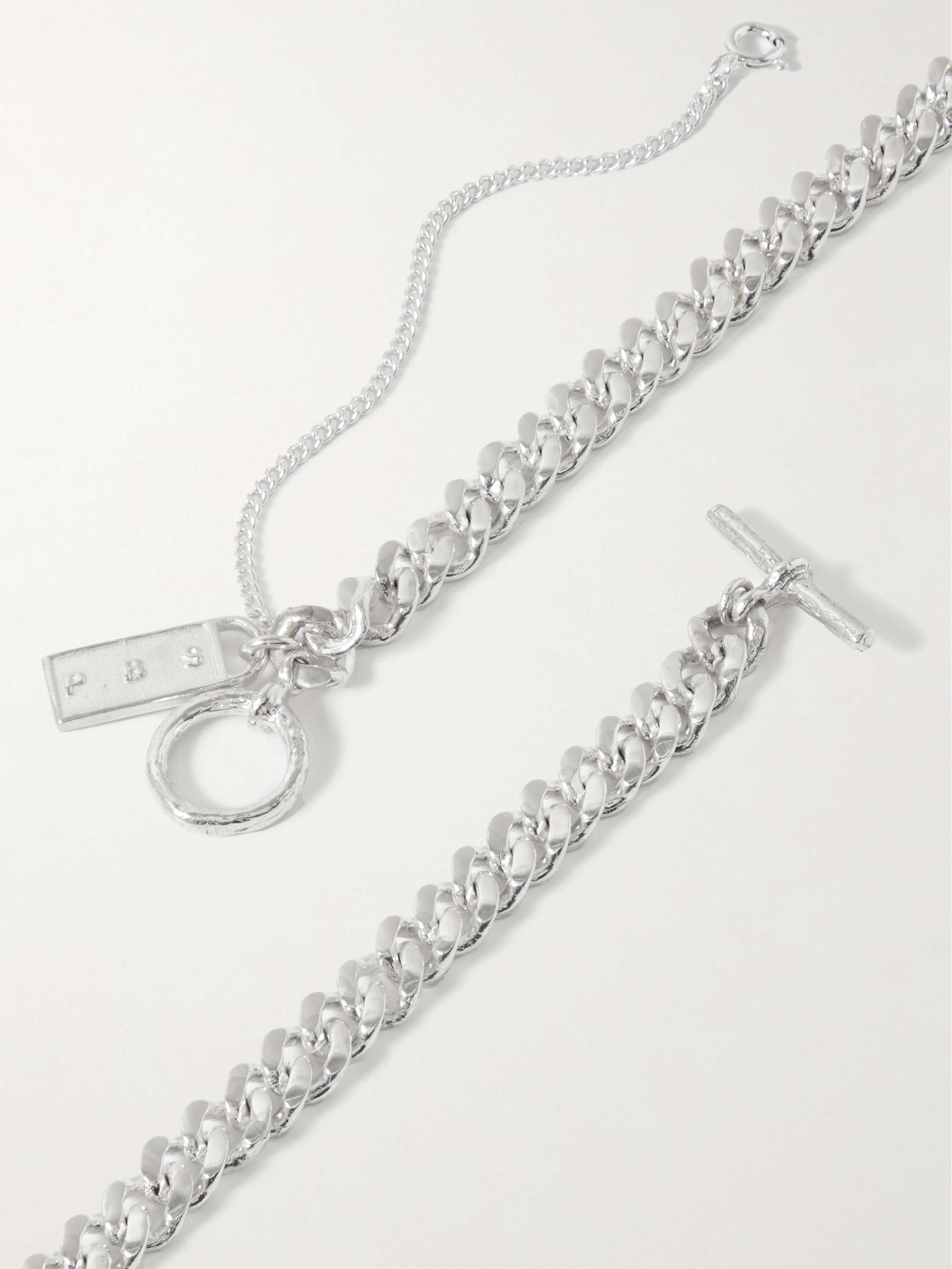 PEARLS BEFORE SWINE Spliced Silver Chain Necklace