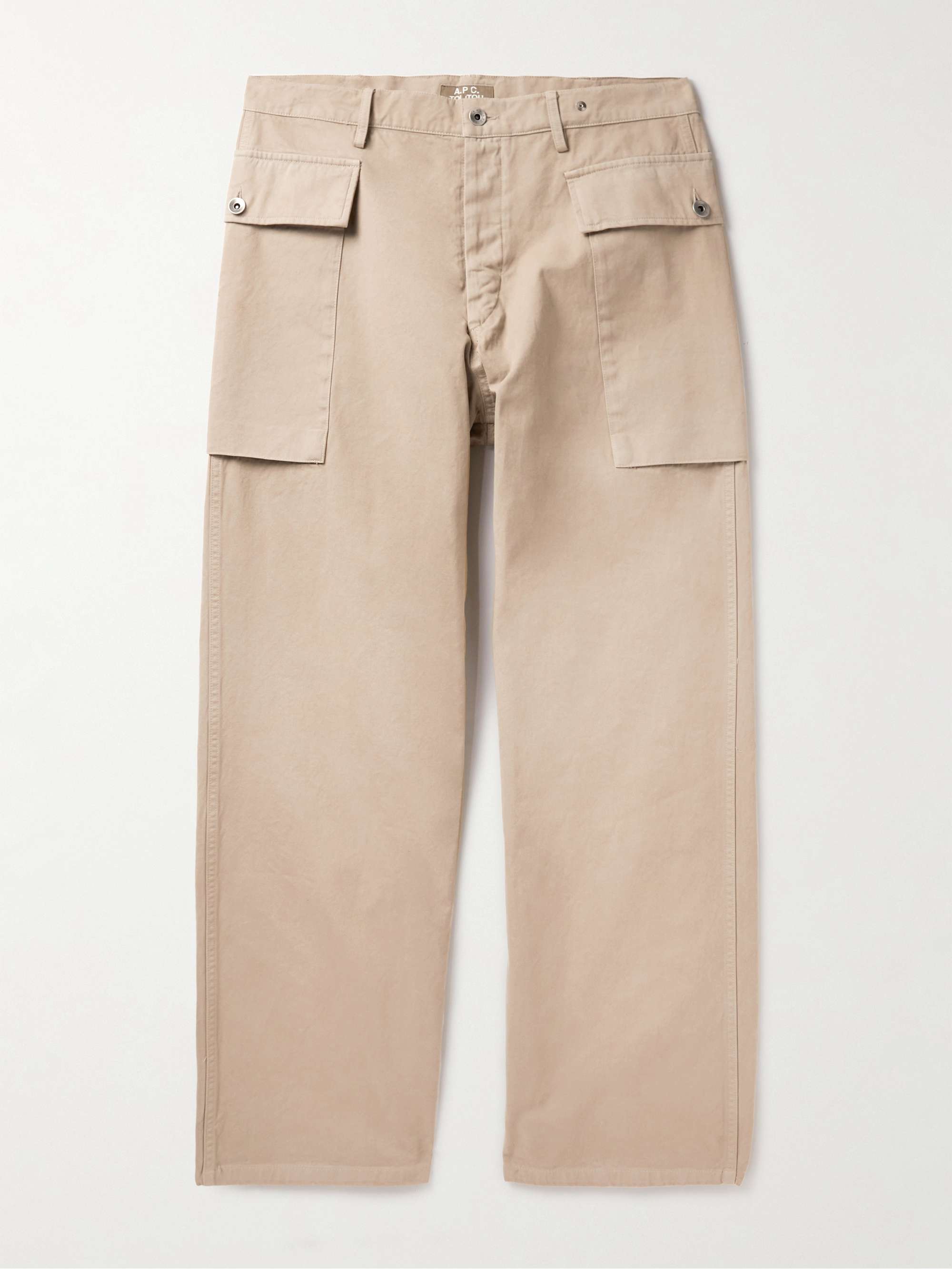 A.P.C. Booster Straight-Leg Cotton-Twill Cargo Trousers