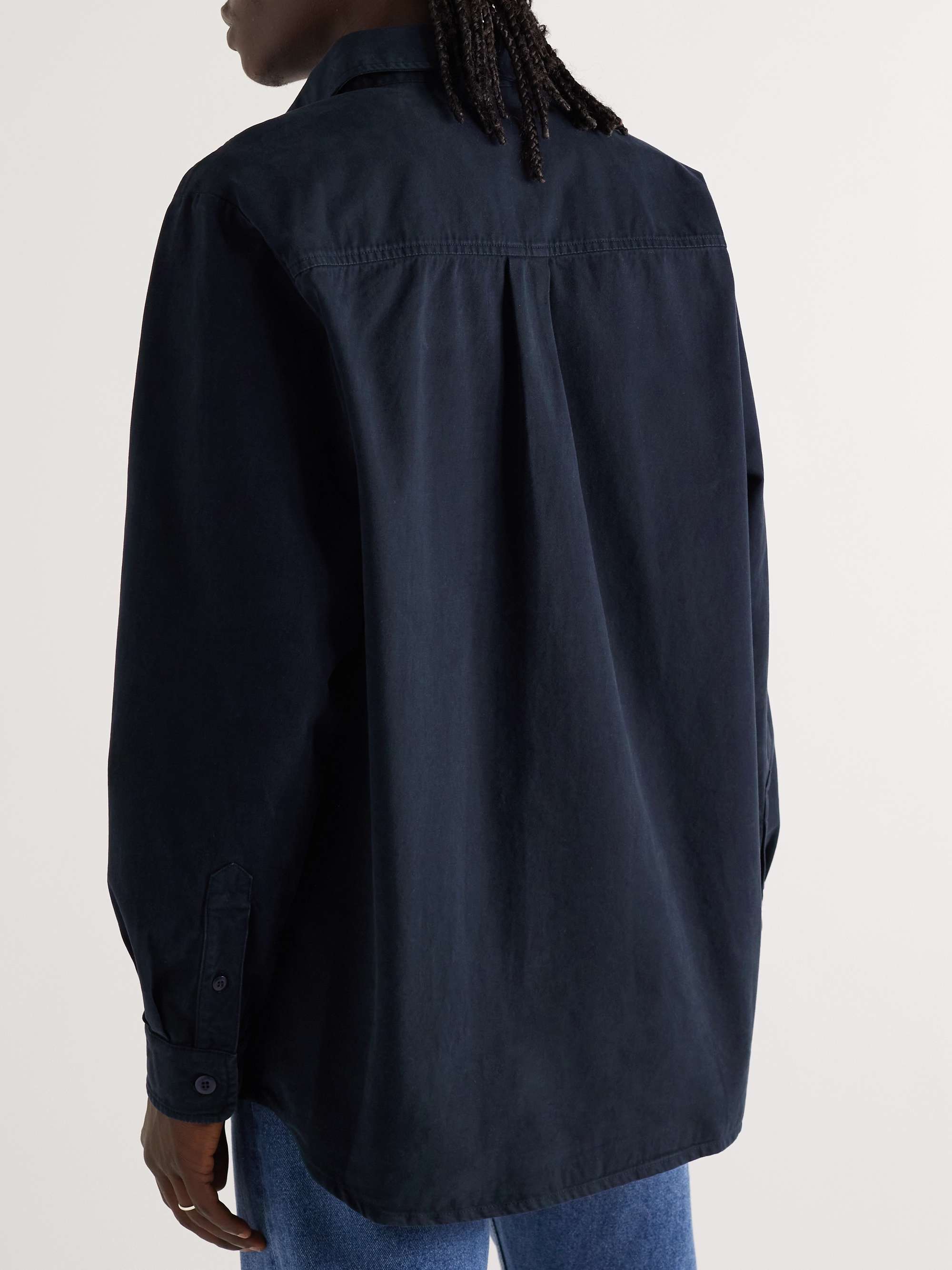 A.P.C. Embellished Cotton-Twill Overshirt